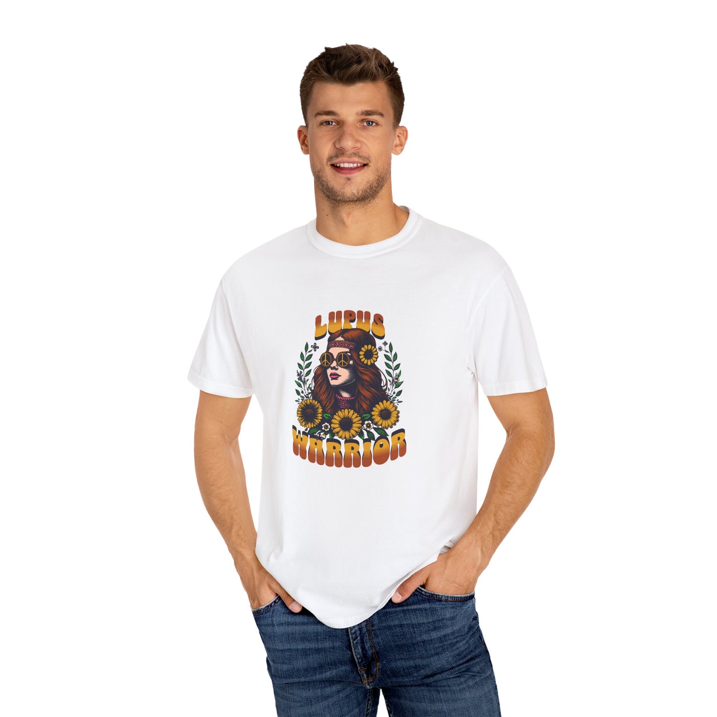 Lupus Warrior Garment-Dyed T-Shirt - Empowering Support for Lupus Awareness