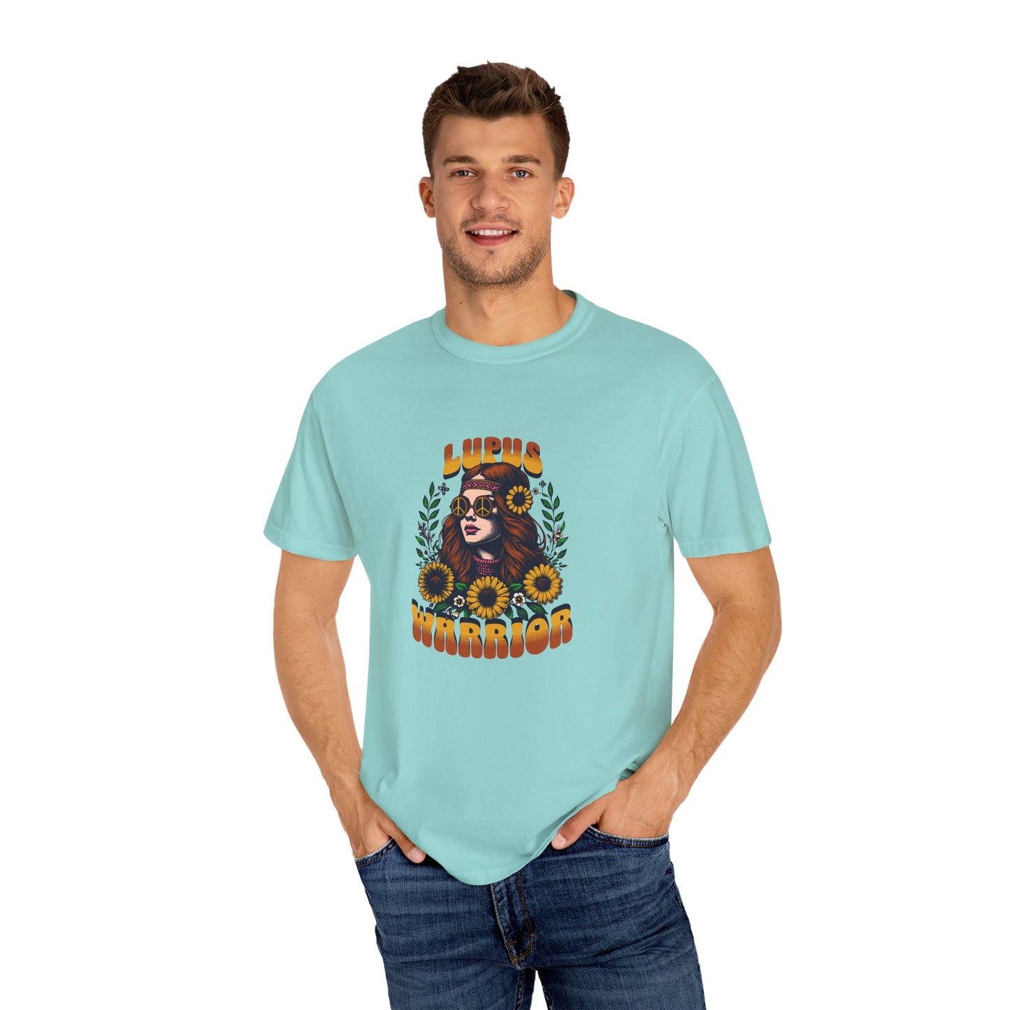 Lupus Warrior Garment-Dyed T-Shirt - Empowering Support for Lupus Awareness