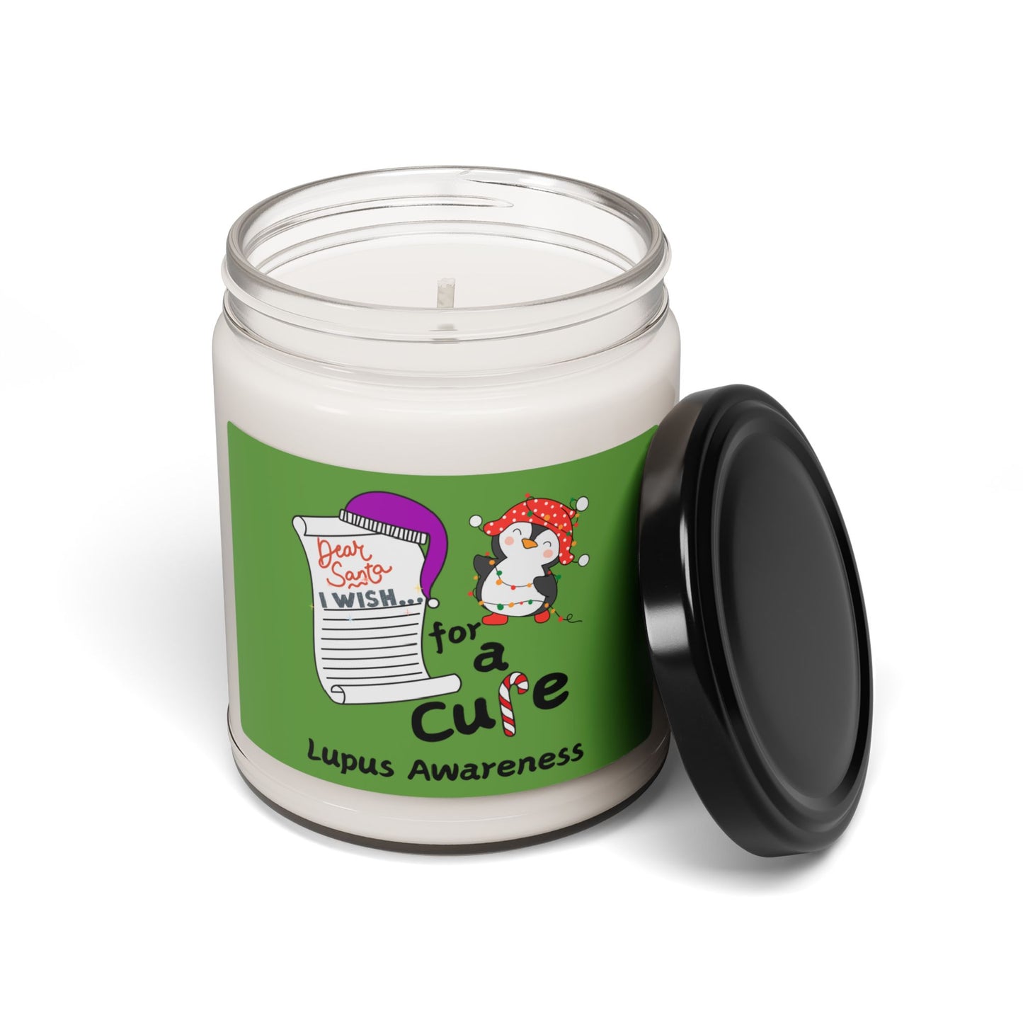 Scented Soy Candle, 9oz, Lupus Awareness, Holiday Gift Ideas