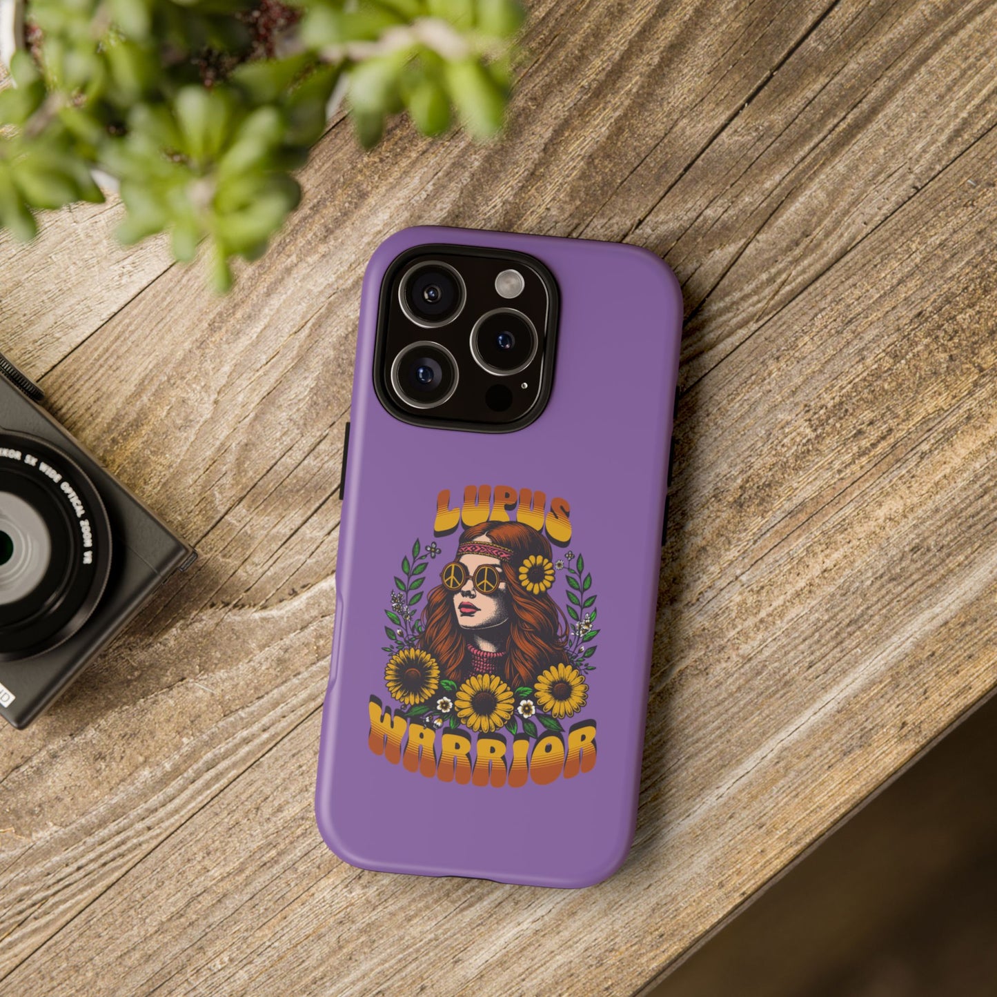 Lupus Warrior Phone Case - Stylish Purple Floral Design for Advocates