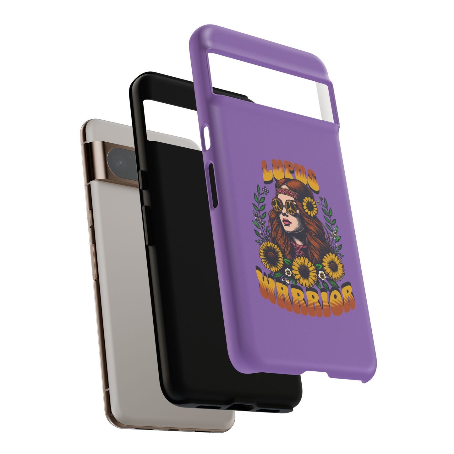 Lupus Warrior Phone Case - Stylish Purple Floral Design for Advocates