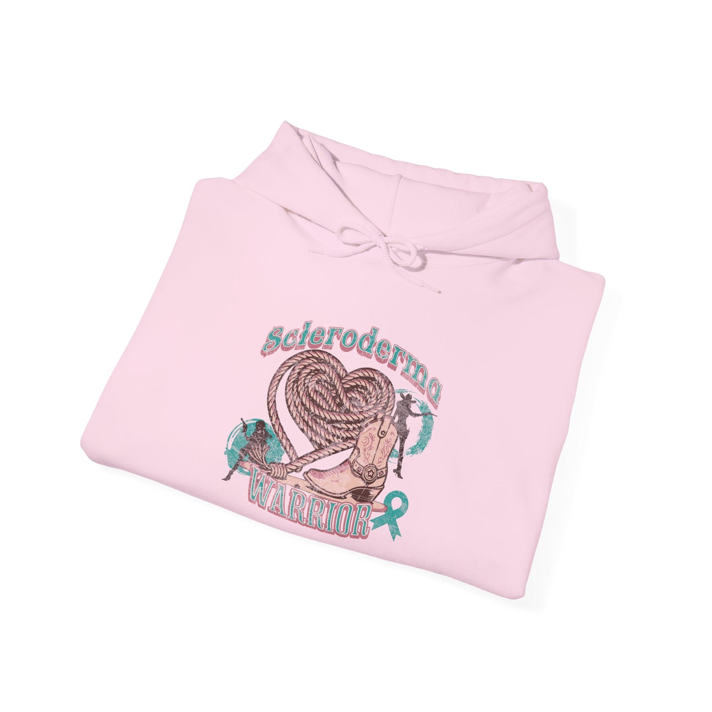 Scleroderma Warrior Valentine Western Themed Unisex Hoodie Hooded Sweatshirt