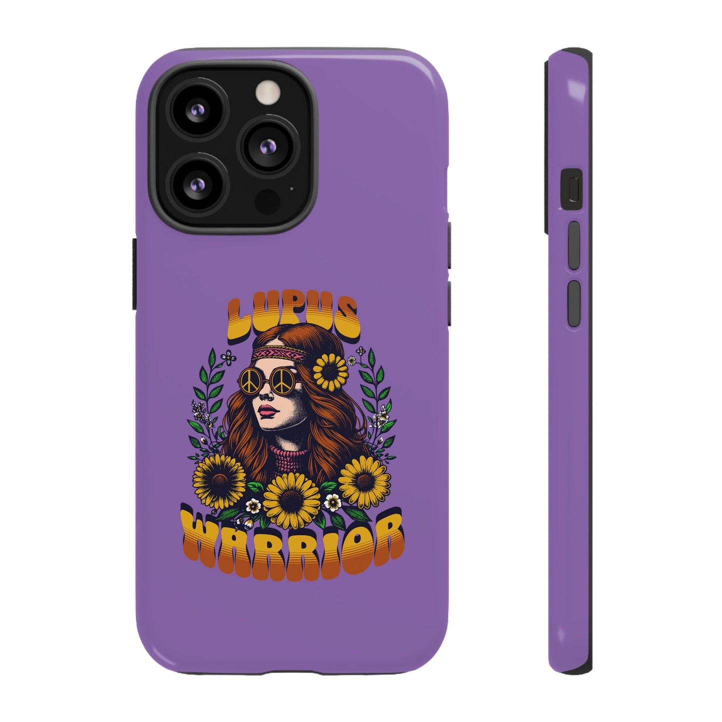 Lupus Warrior Phone Case - Stylish Purple Floral Design for Advocates