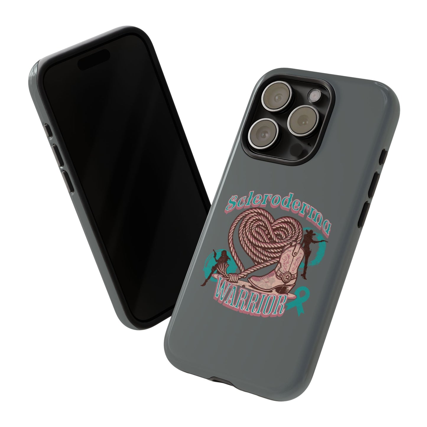 Scleroderma warrior phone case, iPhone case, valentine rodeo themed