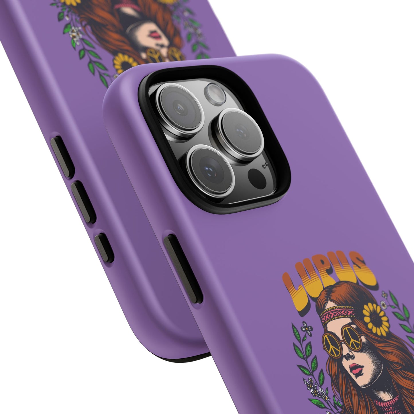 Lupus Warrior Phone Case - Stylish Purple Floral Design for Advocates