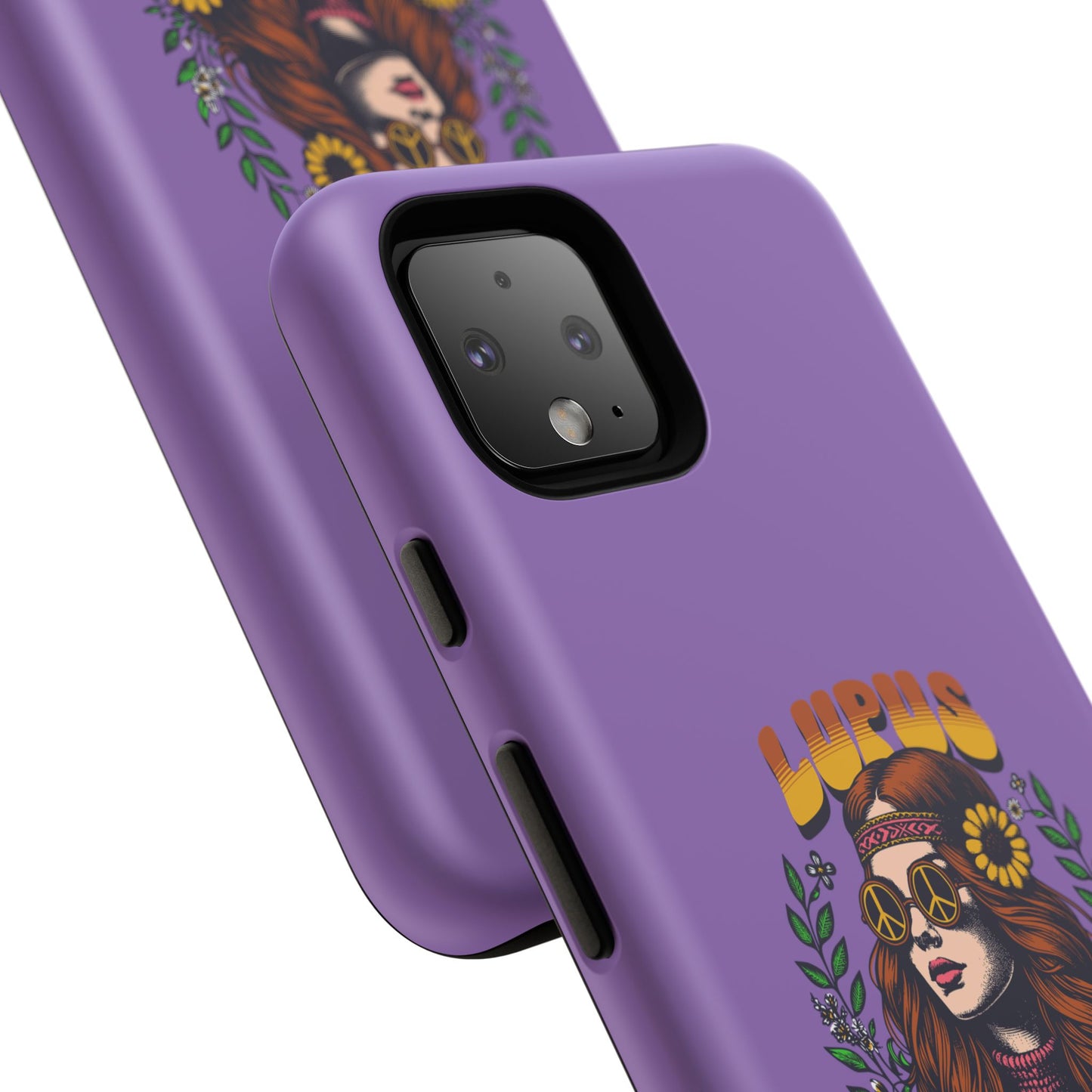 Lupus Warrior Phone Case - Stylish Purple Floral Design for Advocates