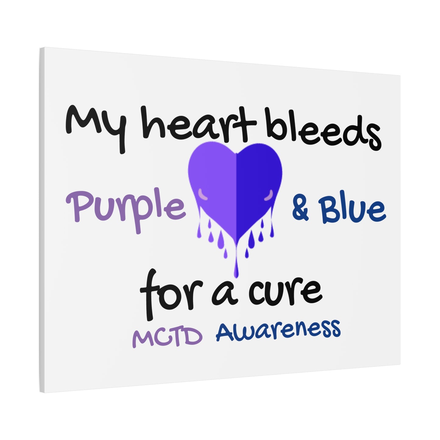 MCTD Awareness Home Decor Matte Canvas, Stretched, 1.25"