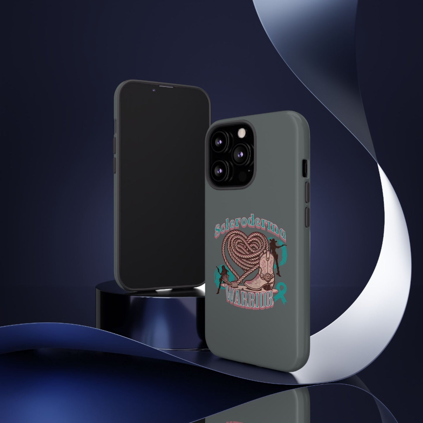 Scleroderma warrior phone case, iPhone case, valentine rodeo themed