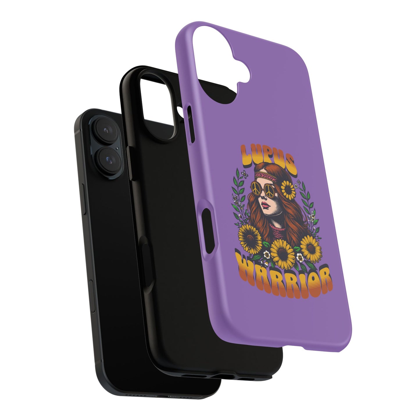 Lupus Warrior Phone Case - Stylish Purple Floral Design for Advocates