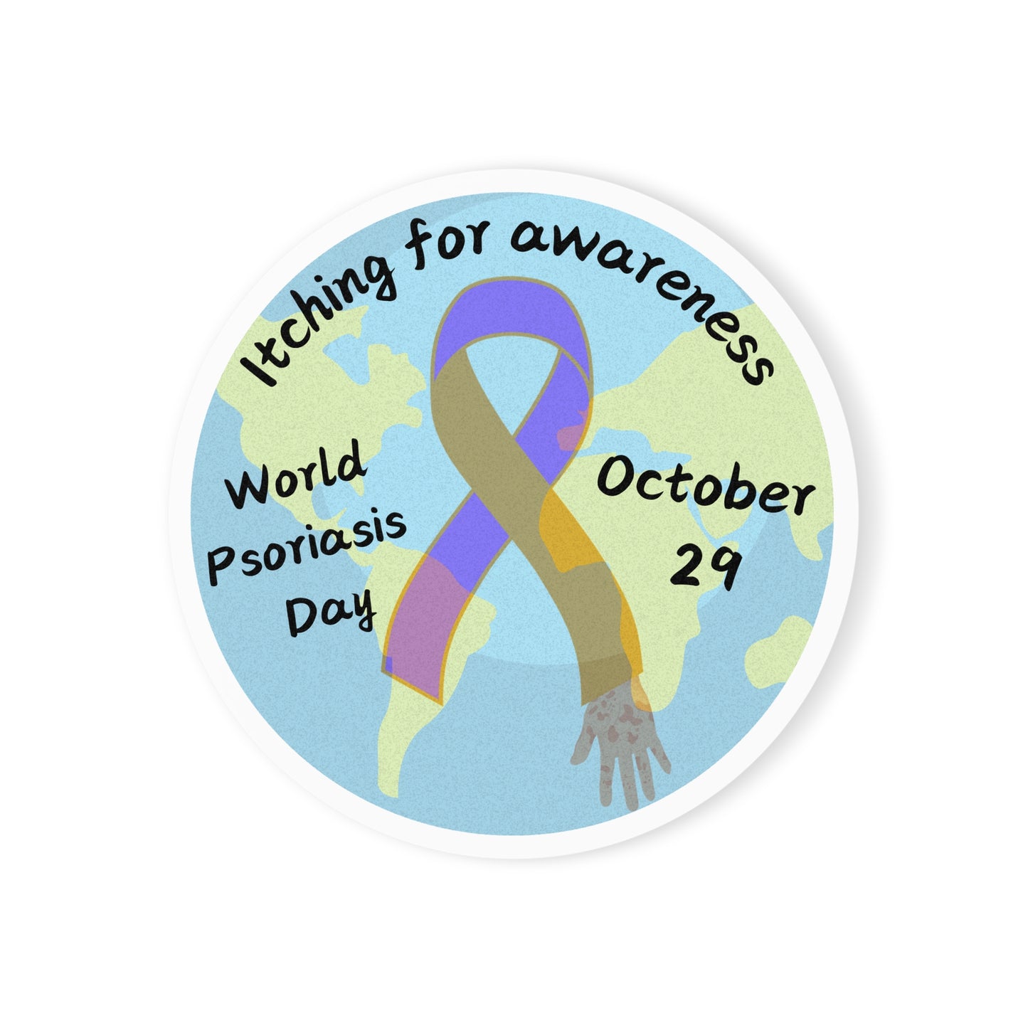 World Psoriasis Day Psoriasis Awareness Home Decor Coaster