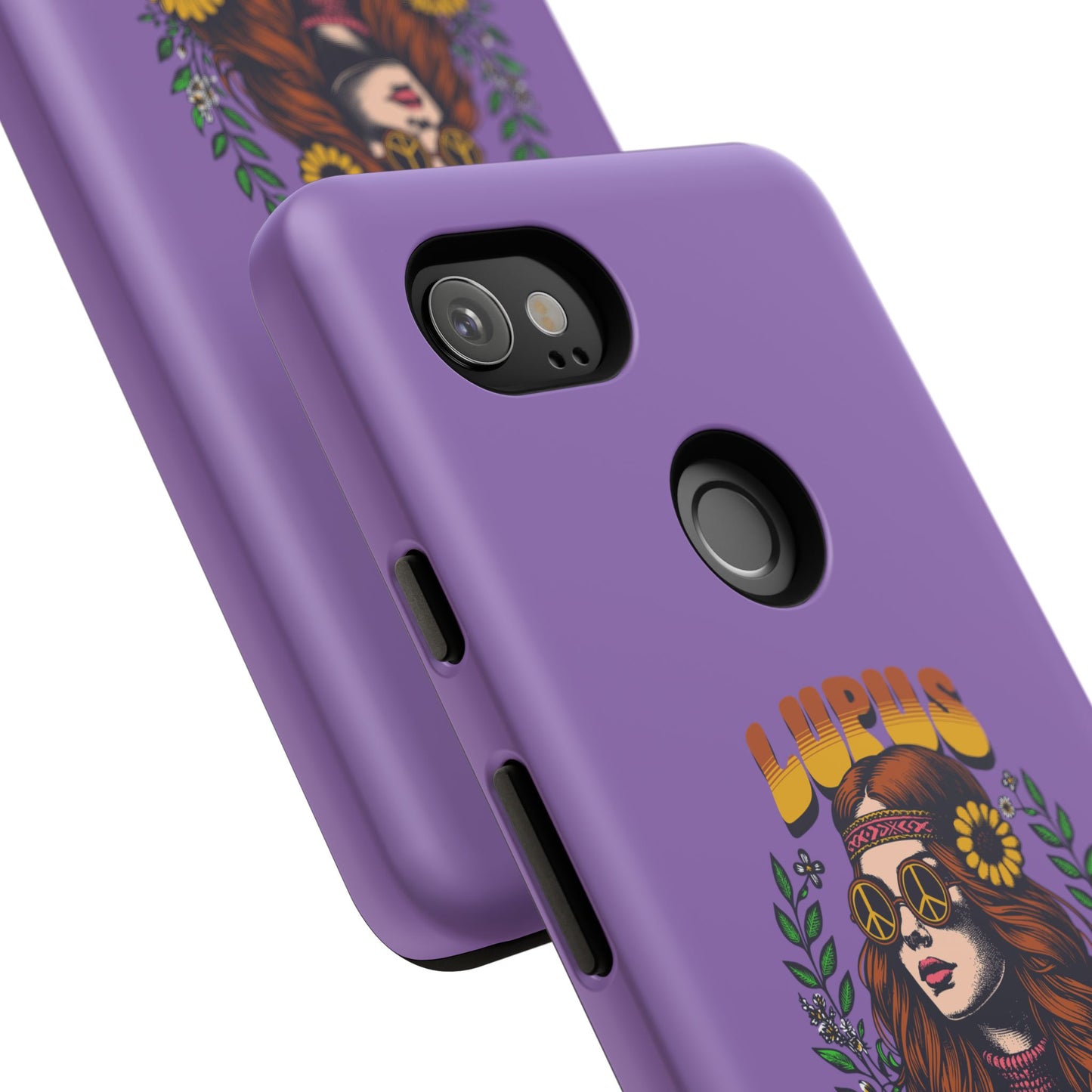 Lupus Warrior Phone Case - Stylish Purple Floral Design for Advocates