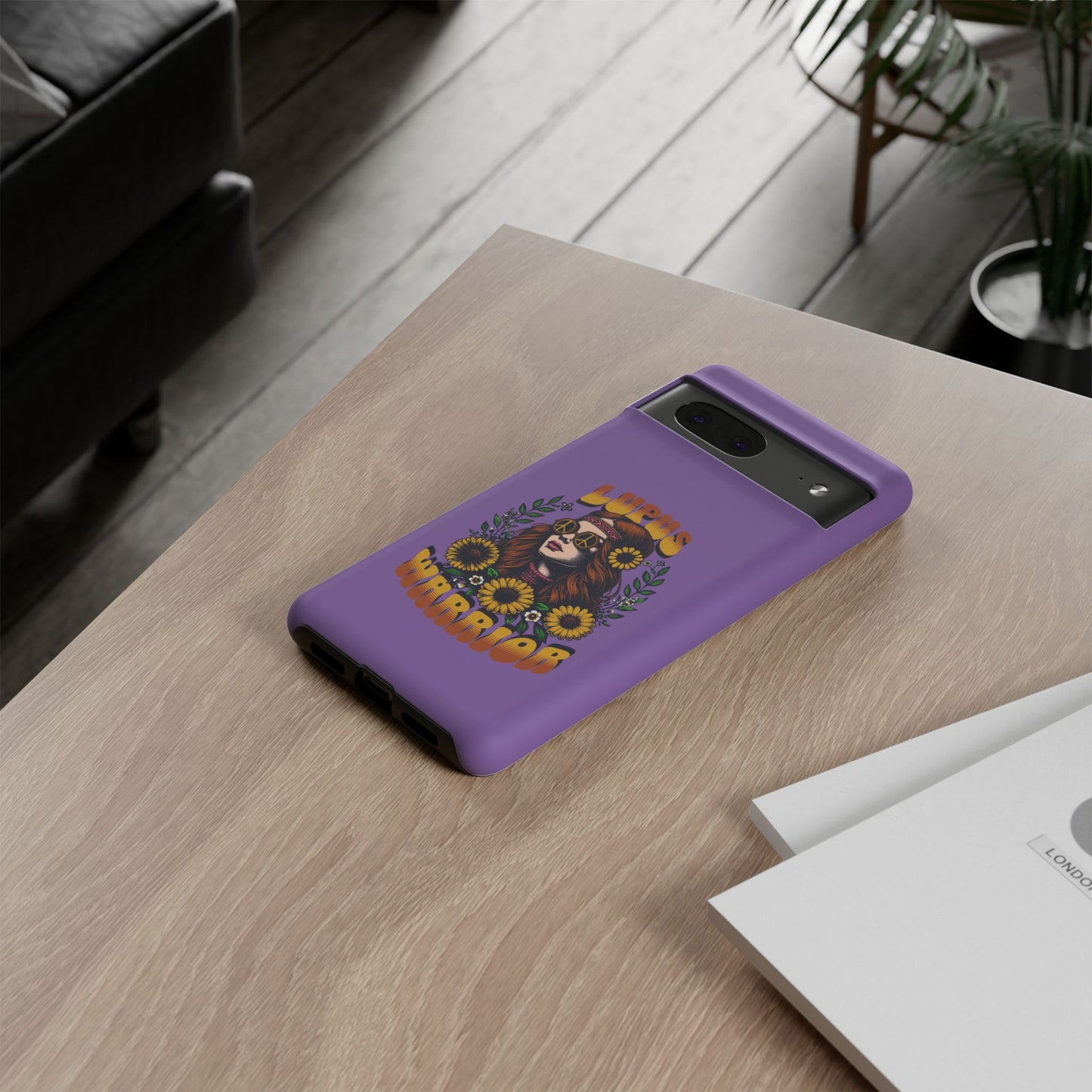 Lupus Warrior Phone Case - Stylish Purple Floral Design for Advocates