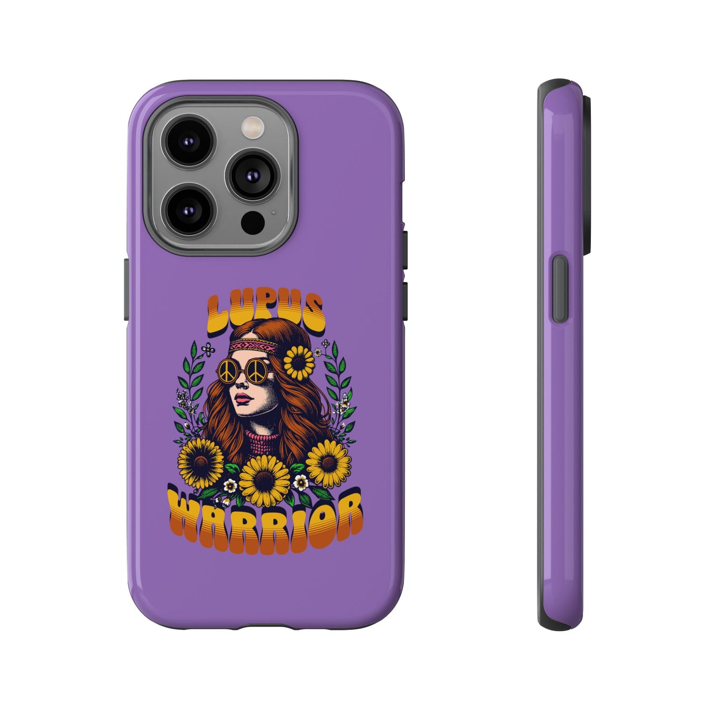Lupus Warrior Phone Case - Stylish Purple Floral Design for Advocates