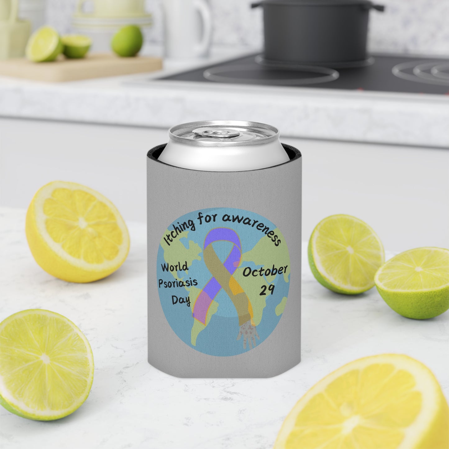 World Psoriasis Day Psoriasis Awareness Coozie Can Cooler