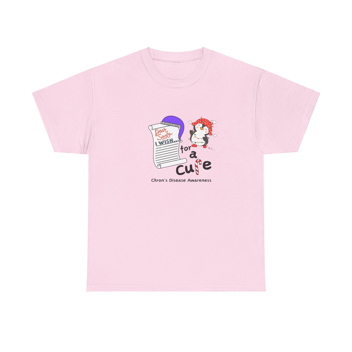 Unisex Heavy Cotton Tee, Chron's Disease Awareness, Holiday Gift Ideas