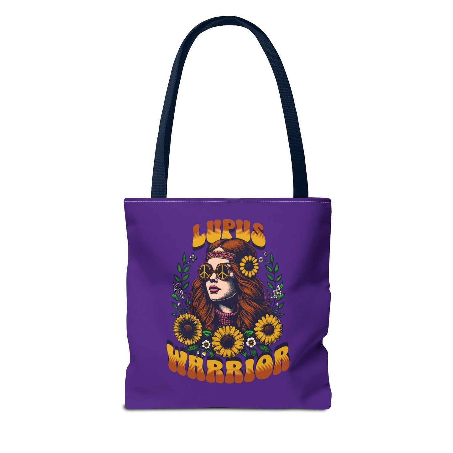 Lupus Warrior Tote Bag - Empowering Floral Design for Awareness and Support