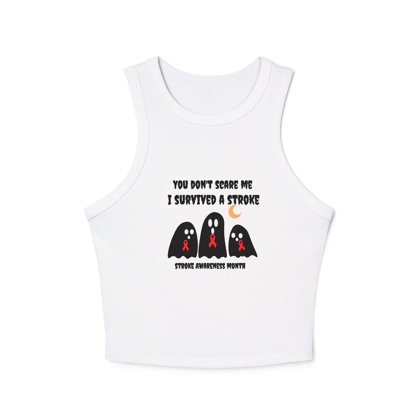 Stroke Awareness Halloween Women's Micro Rib Racer Tank Top