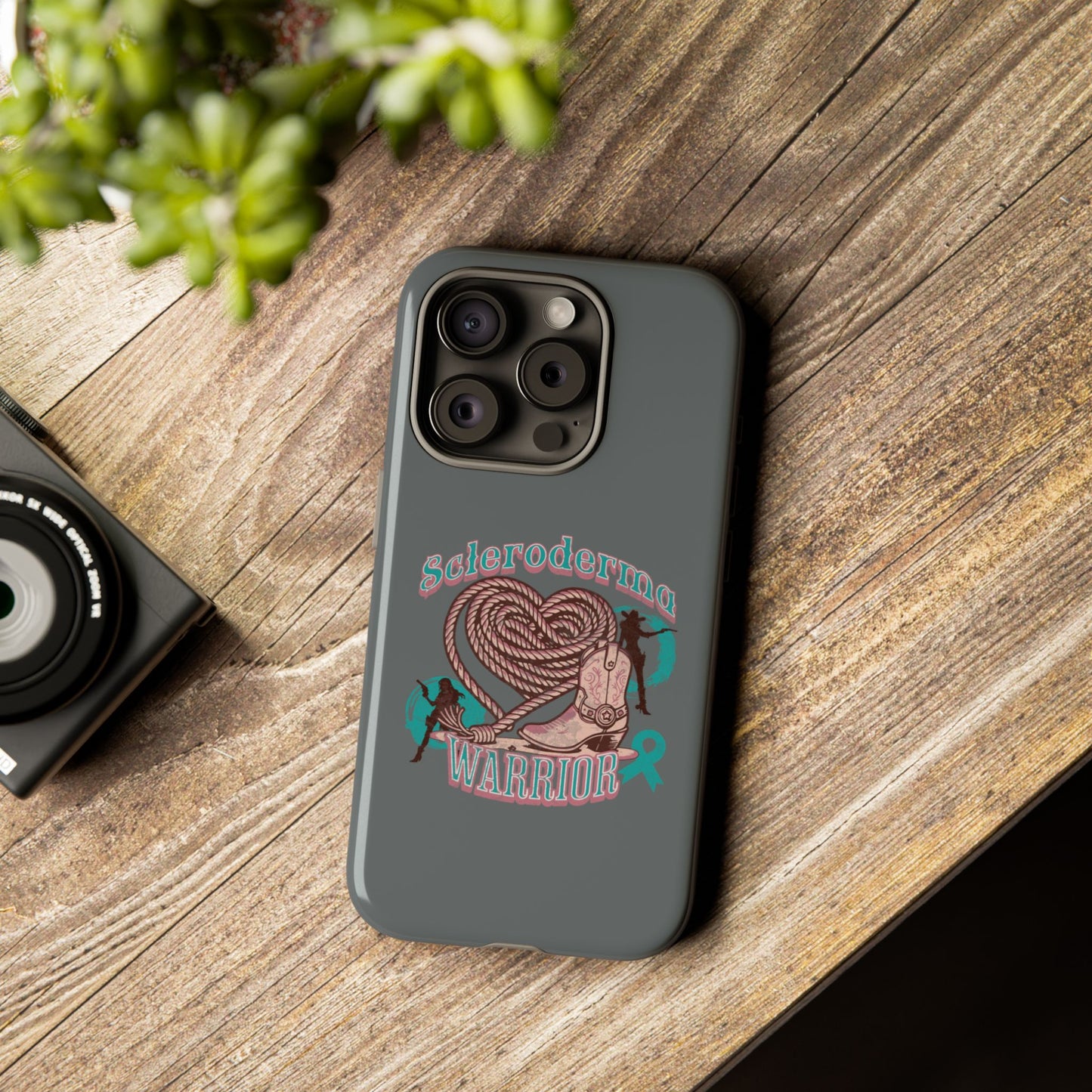 Scleroderma warrior phone case, iPhone case, valentine rodeo themed
