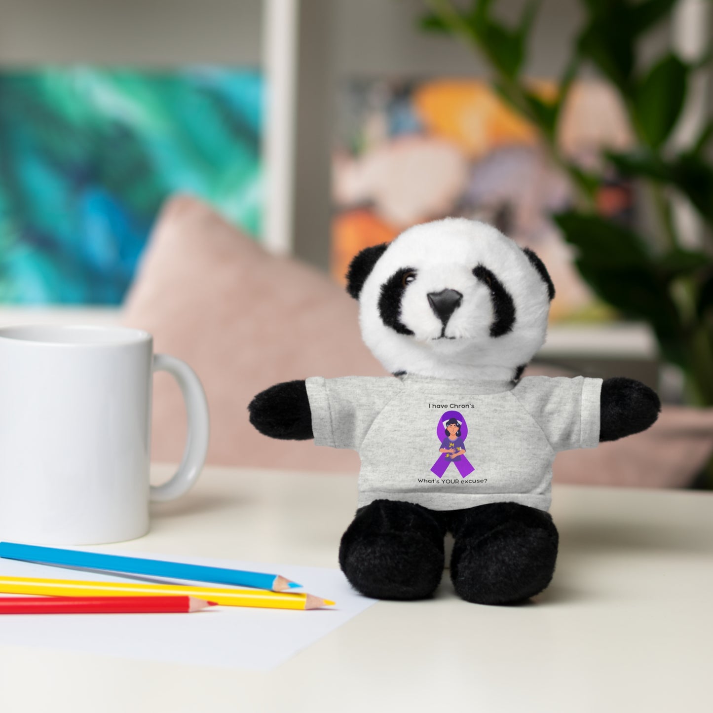 Chron's Disease Awareness Stuffed Animals with Tee