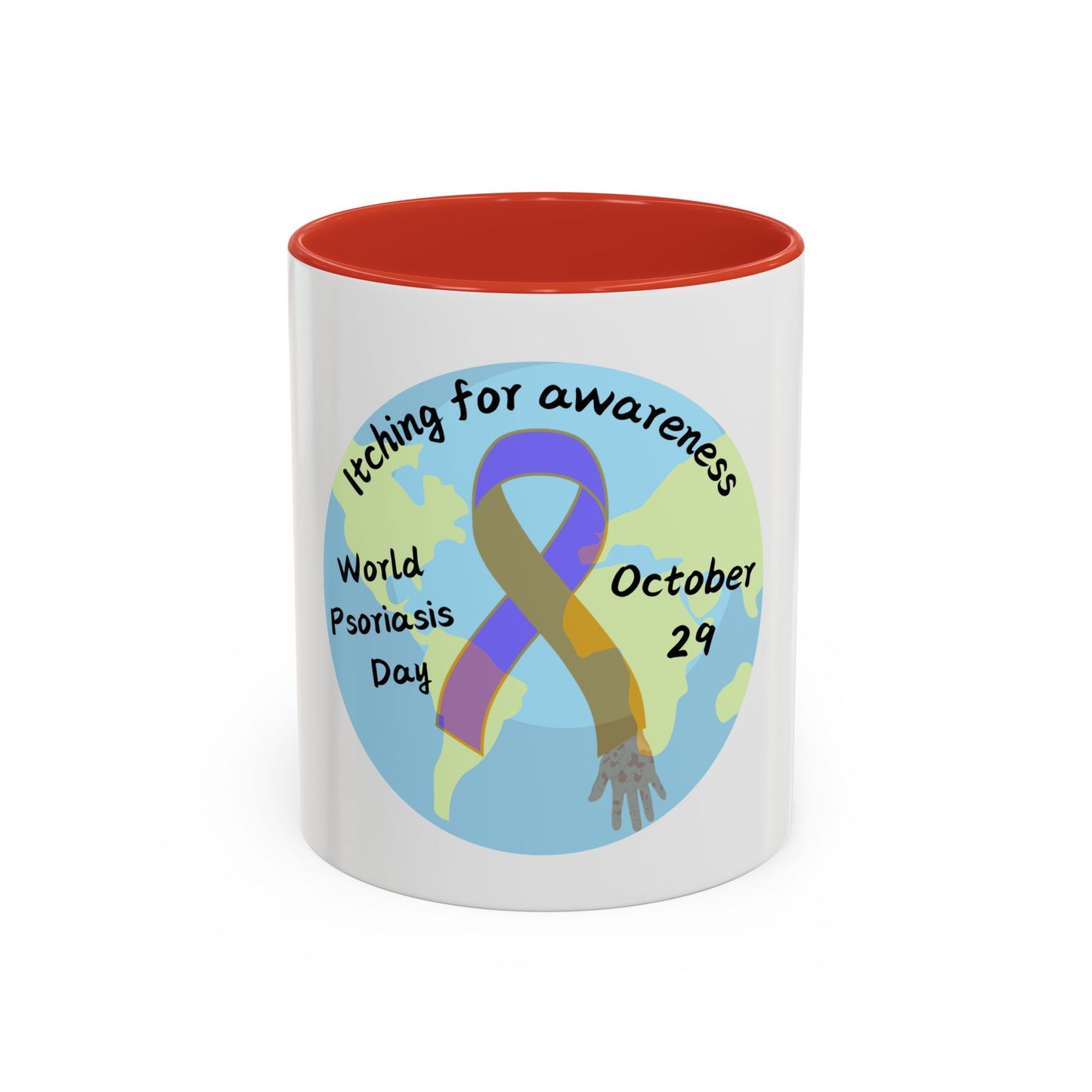 World Psoriasis Day Psoriasis Awareness Accent Coffee Mug (11, 15oz)