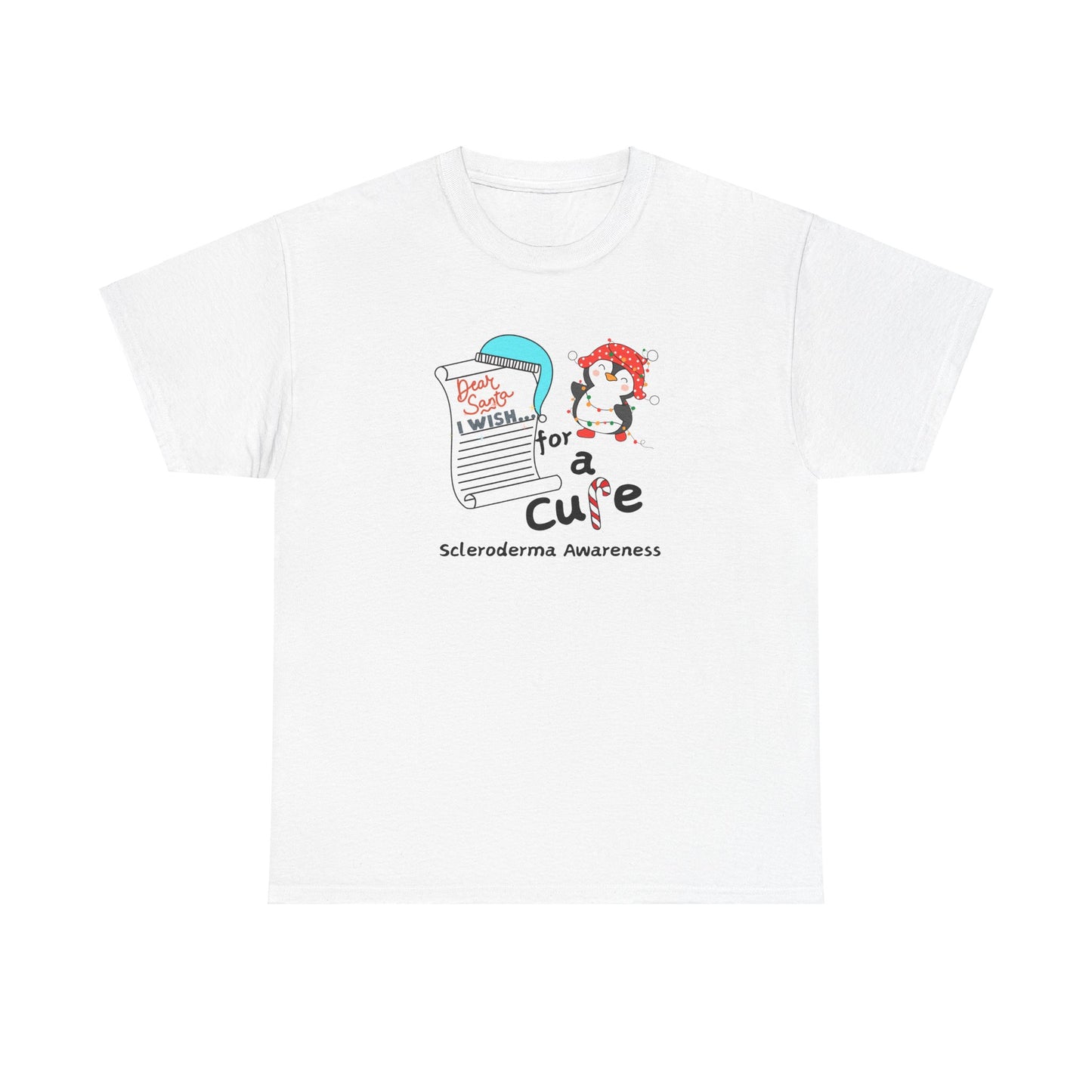Unisex Heavy Cotton Tee Scleroderma Awareness Holiday Shirt