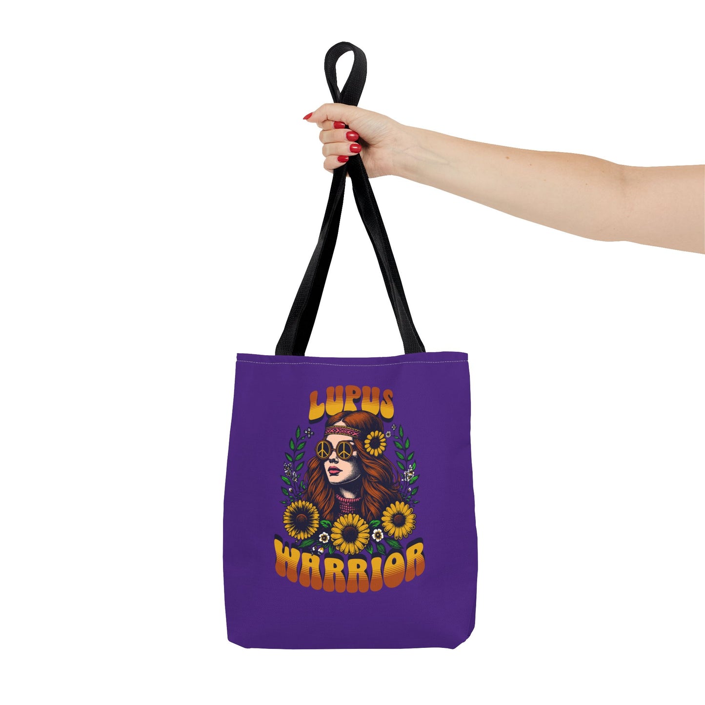 Lupus Warrior Tote Bag - Empowering Floral Design for Awareness and Support