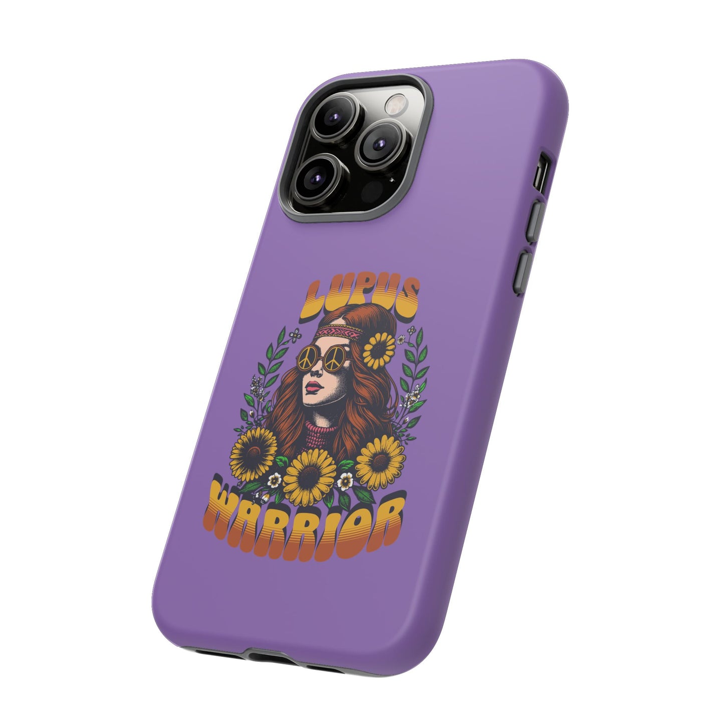 Lupus Warrior Phone Case - Stylish Purple Floral Design for Advocates