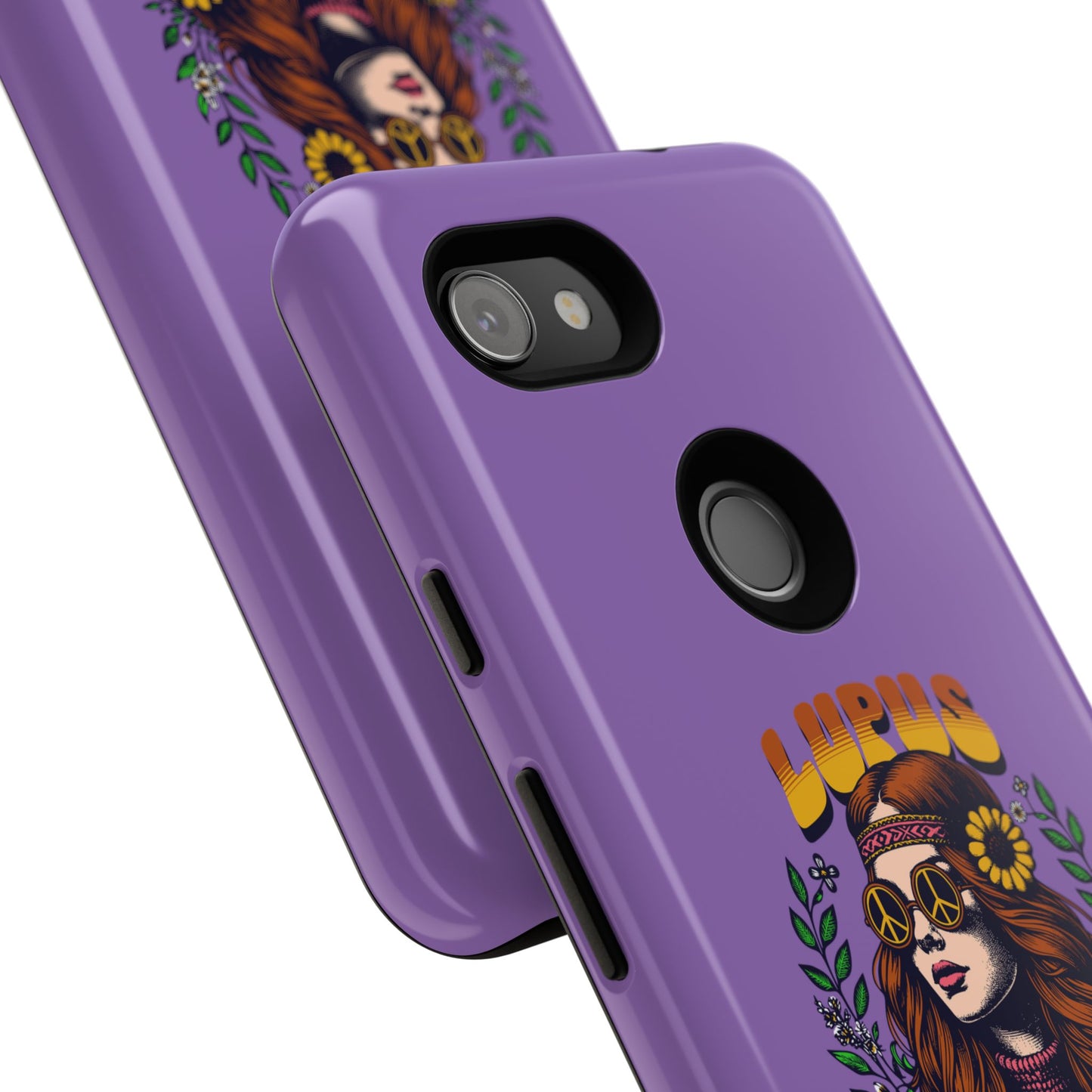 Lupus Warrior Phone Case - Stylish Purple Floral Design for Advocates