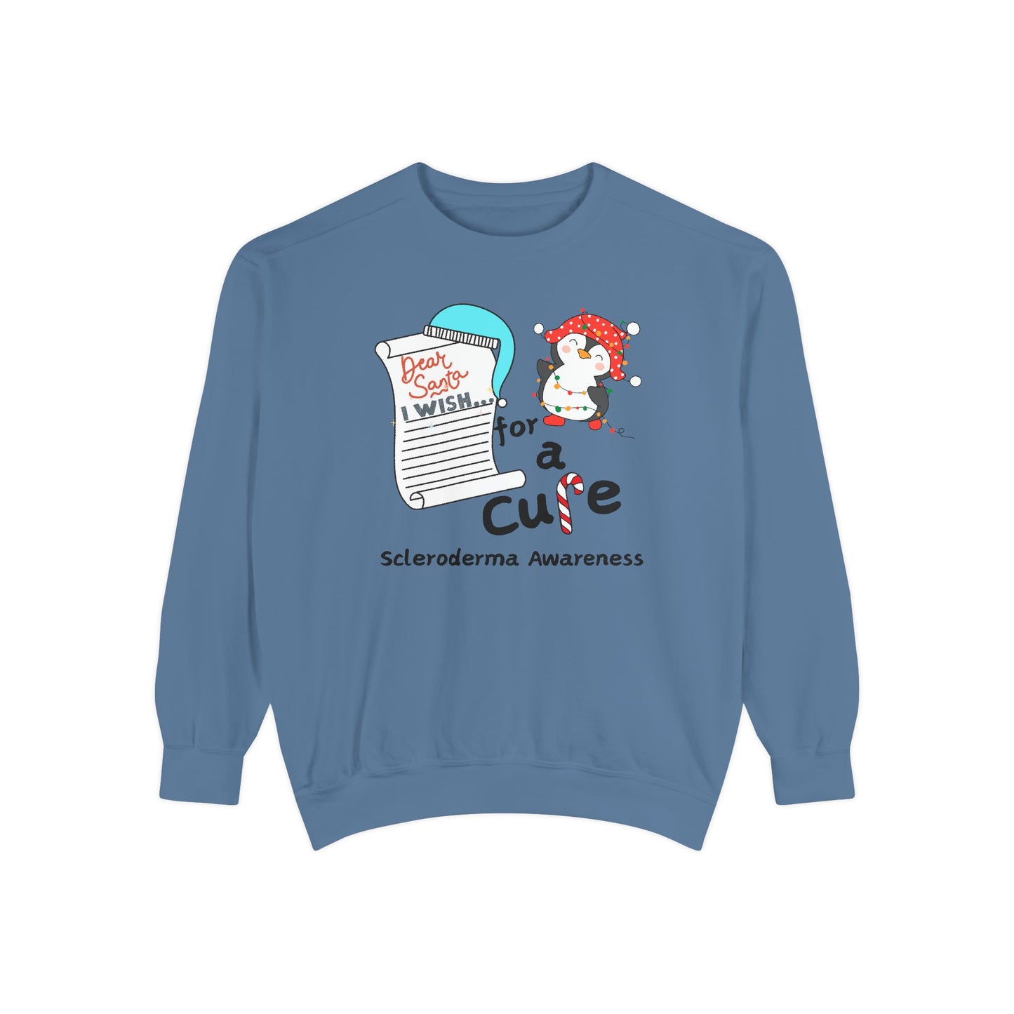 Unisex Garment-Dyed Sweatshirt, Scleroderma Awareness, Holiday Gift Ideas