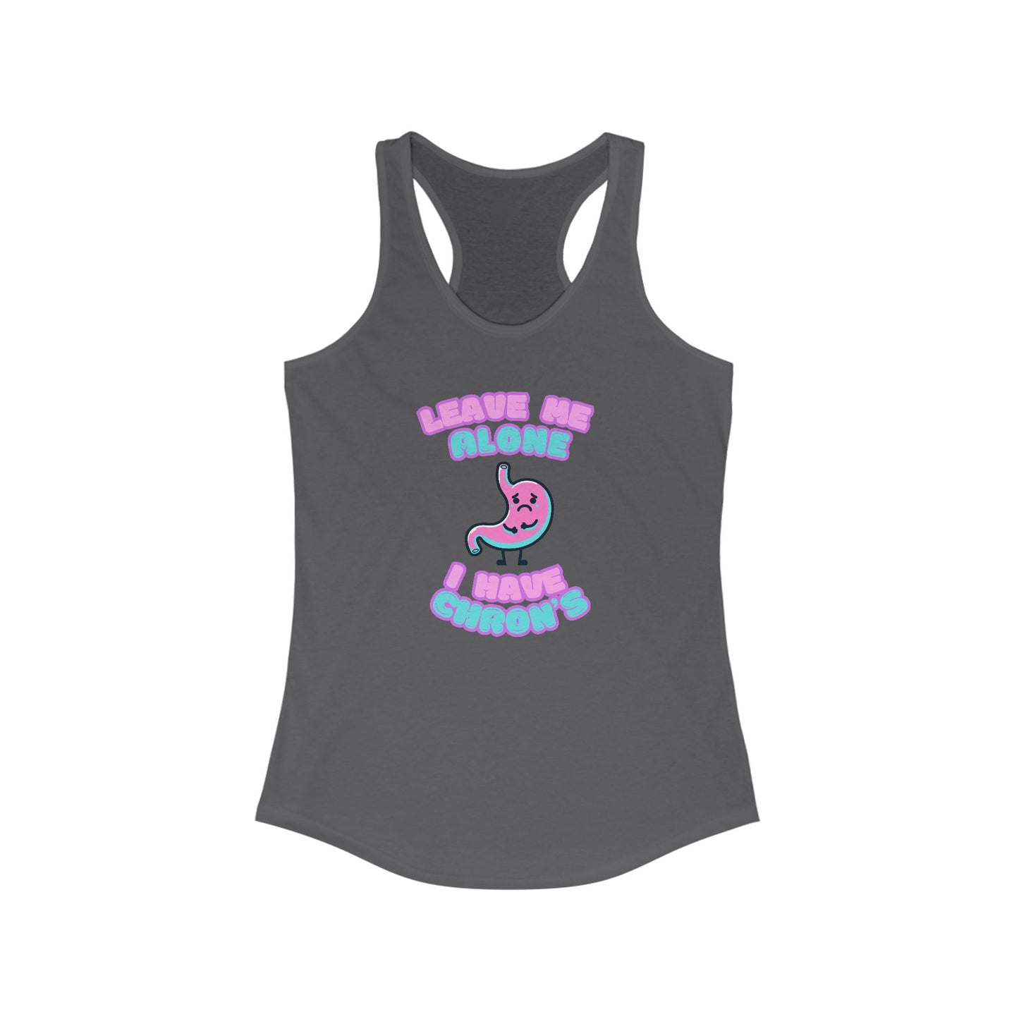 Women's Chron's Disease Awareness Racerback Tank