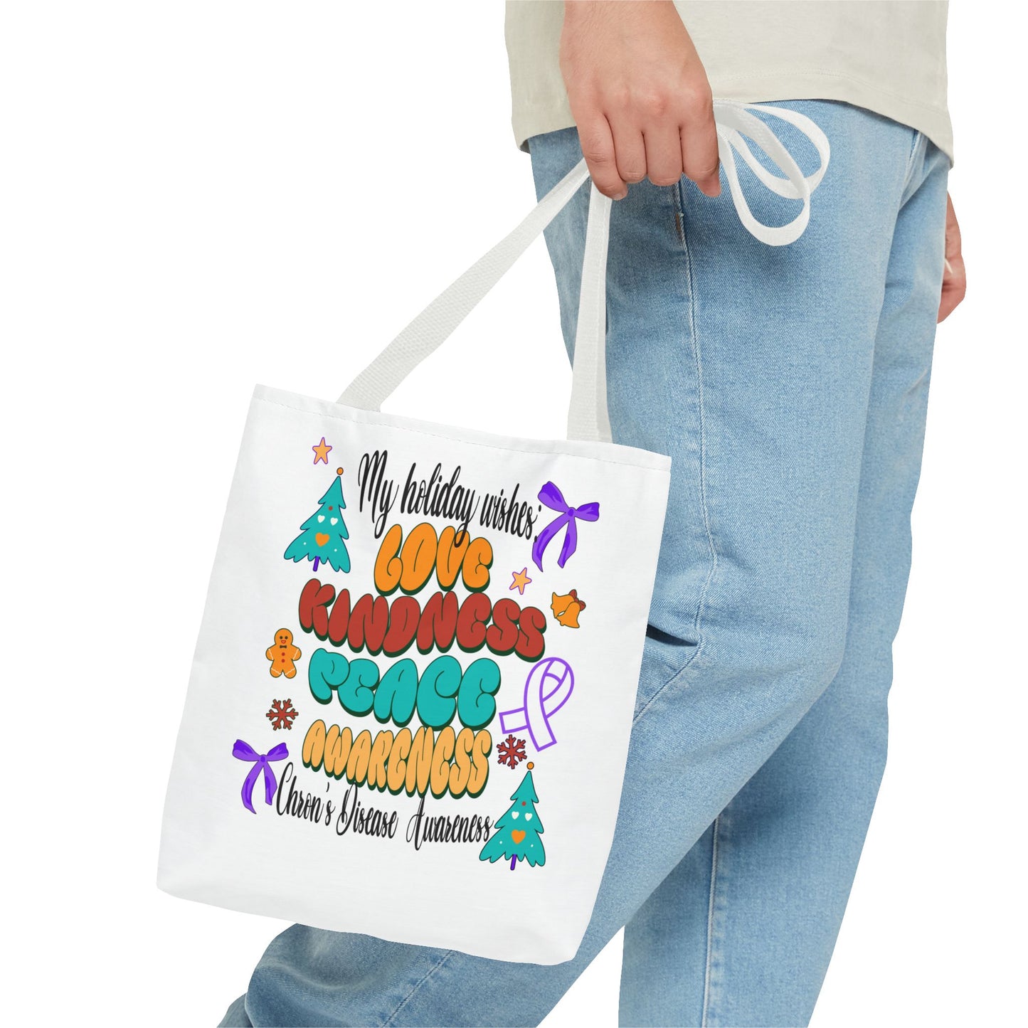 Chron's Disease Awareness Holiday Tote Bag