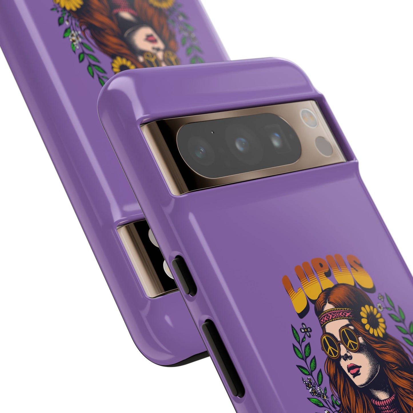 Lupus Warrior Phone Case - Stylish Purple Floral Design for Advocates