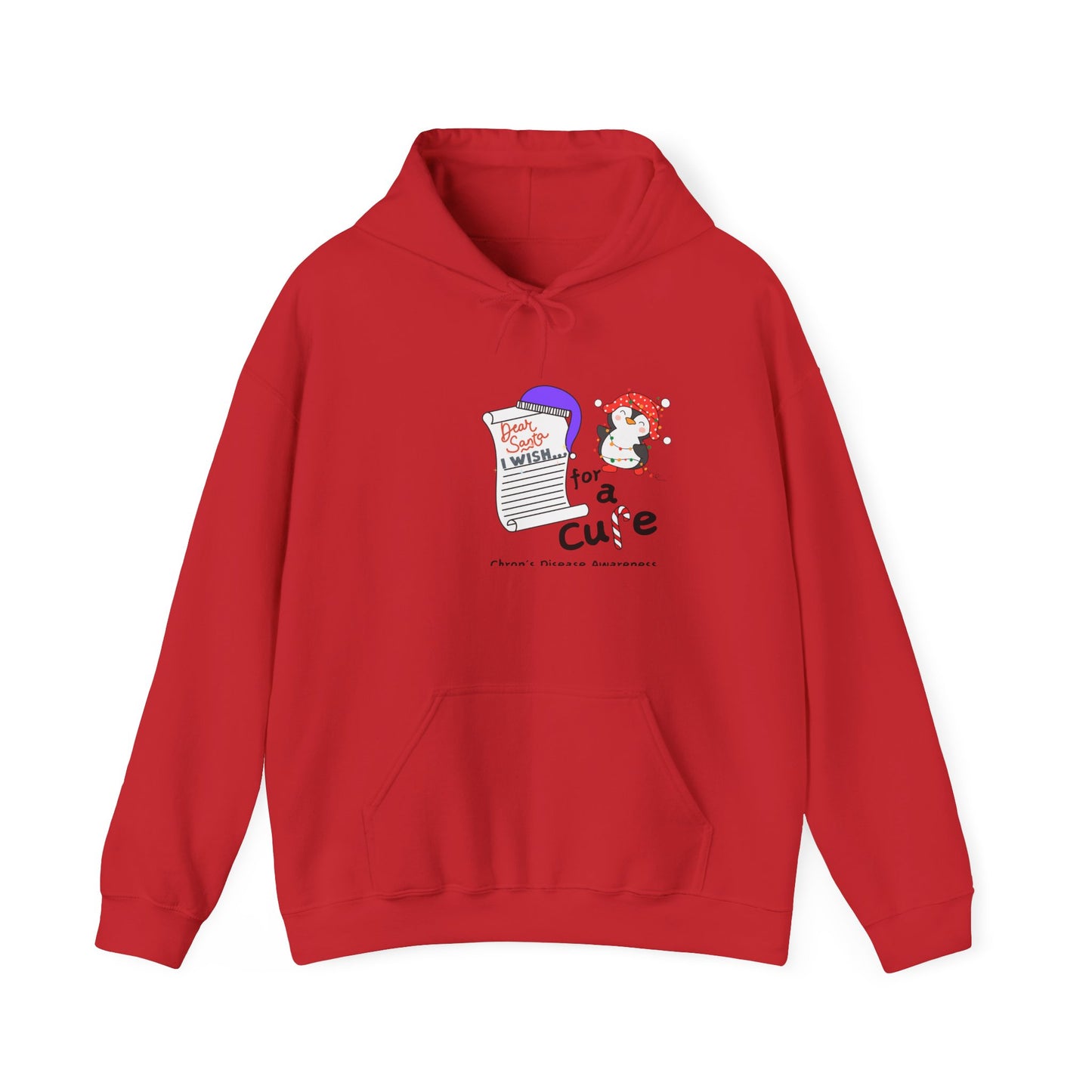 Unisex Hooded Sweatshirt, Chron's Disease Awareness Hoodie, Holiday Gift Ideas