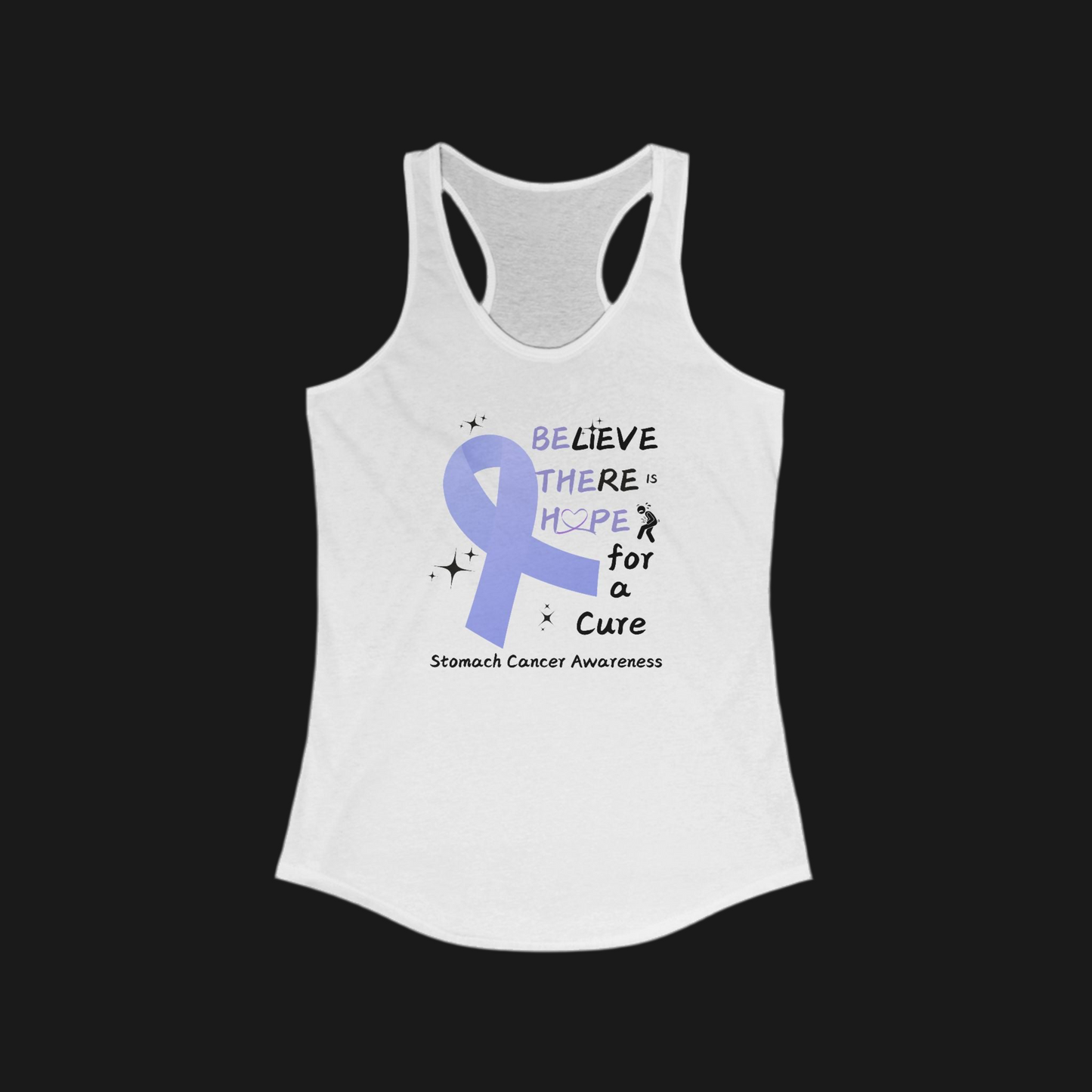 Stomach Cancer Awareness Women's Racerback Tank