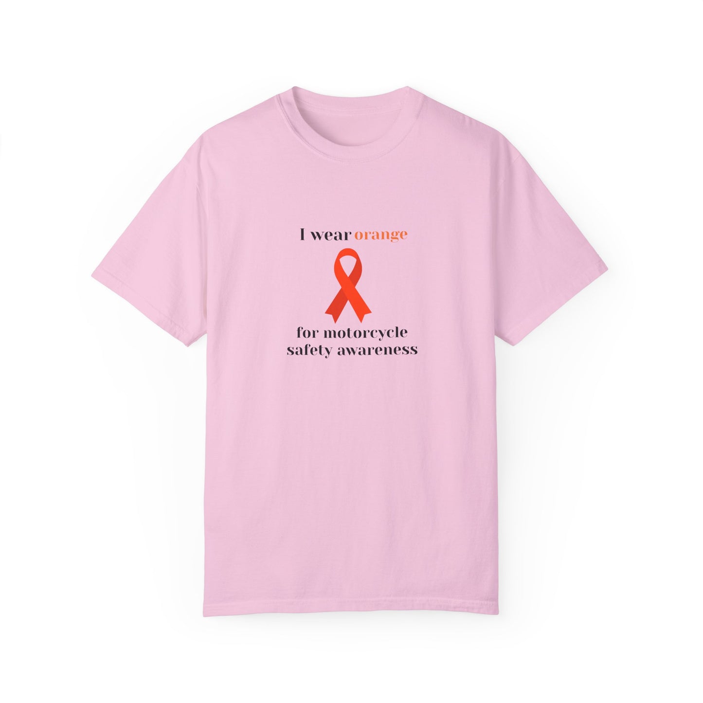 Motorcycle Safety Awareness Orange Ribbon Unisex T-shirt