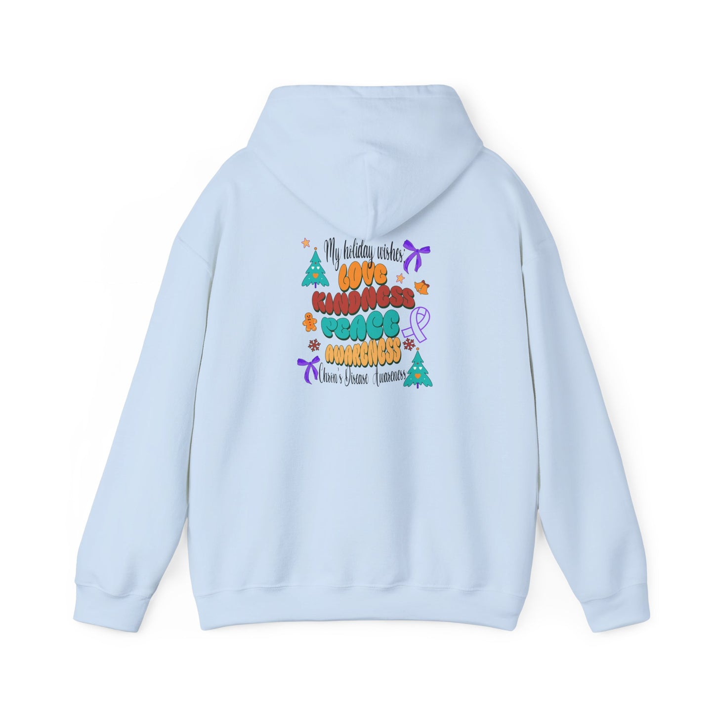 Chron's Disease Awareness Holiday Theme Hoodie Hooded Sweatshirt