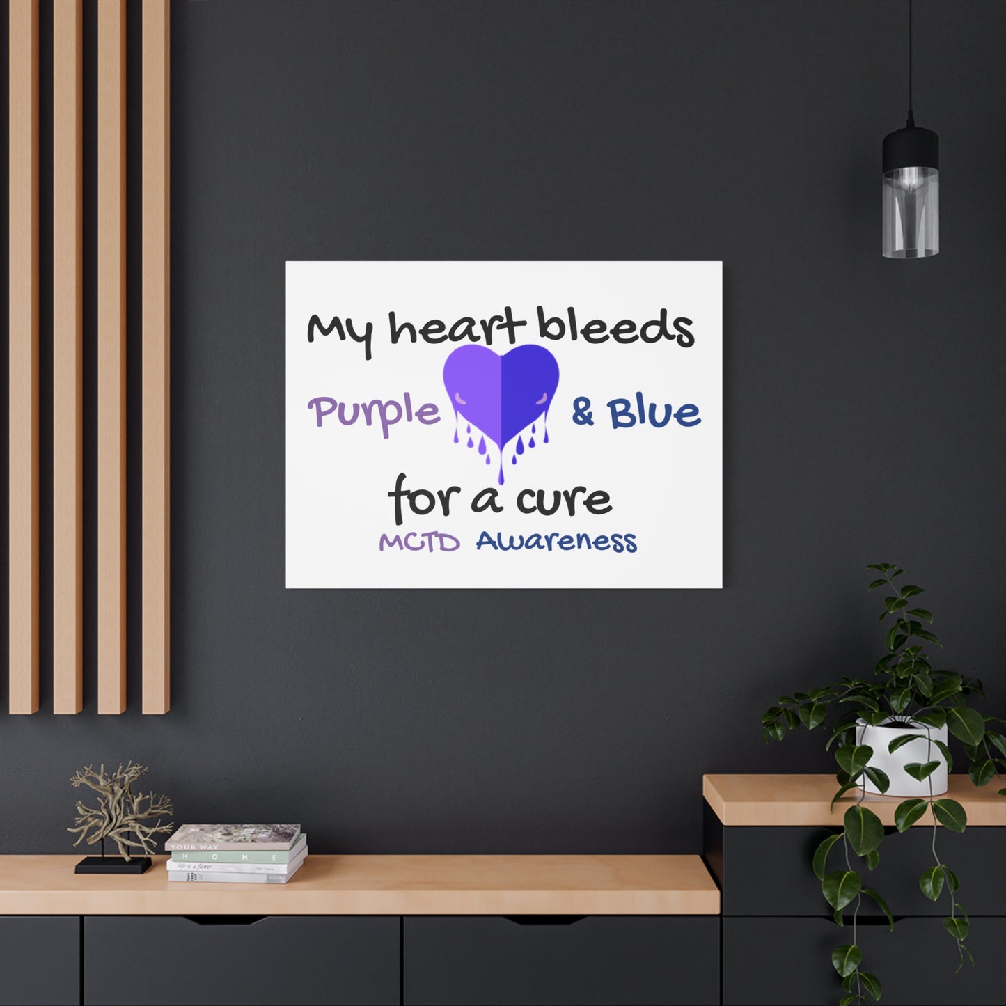 MCTD Awareness Home Decor Matte Canvas, Stretched, 1.25"