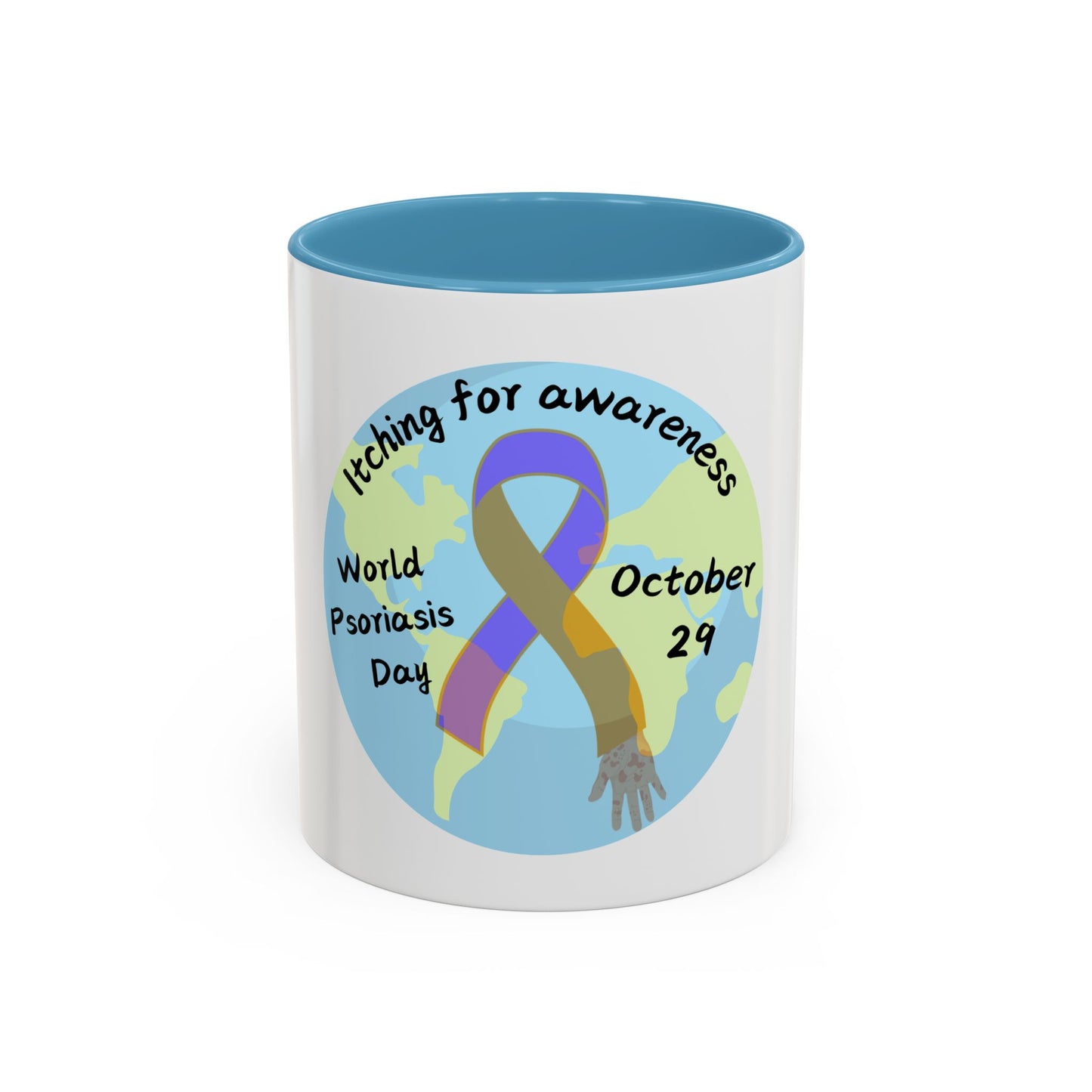 World Psoriasis Day Psoriasis Awareness Accent Coffee Mug (11, 15oz)