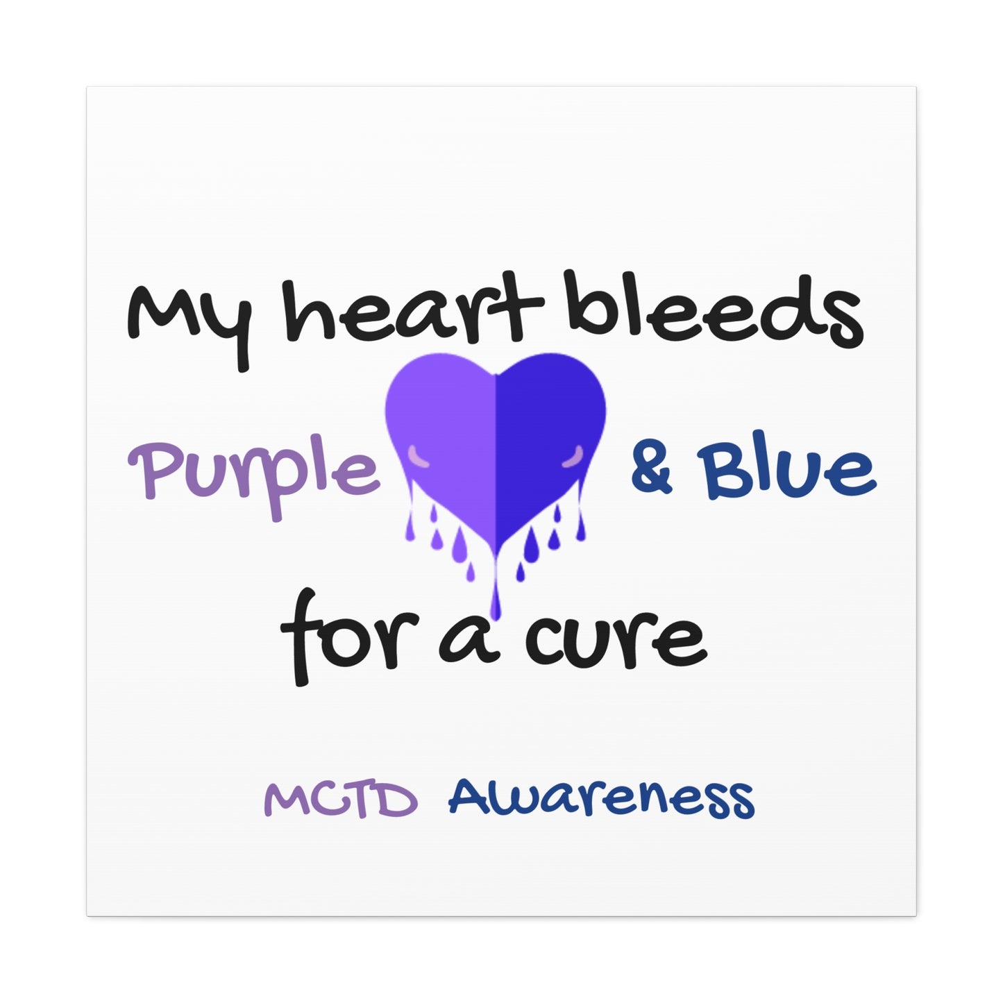 MCTD Awareness Home Decor Matte Canvas, Stretched, 1.25"
