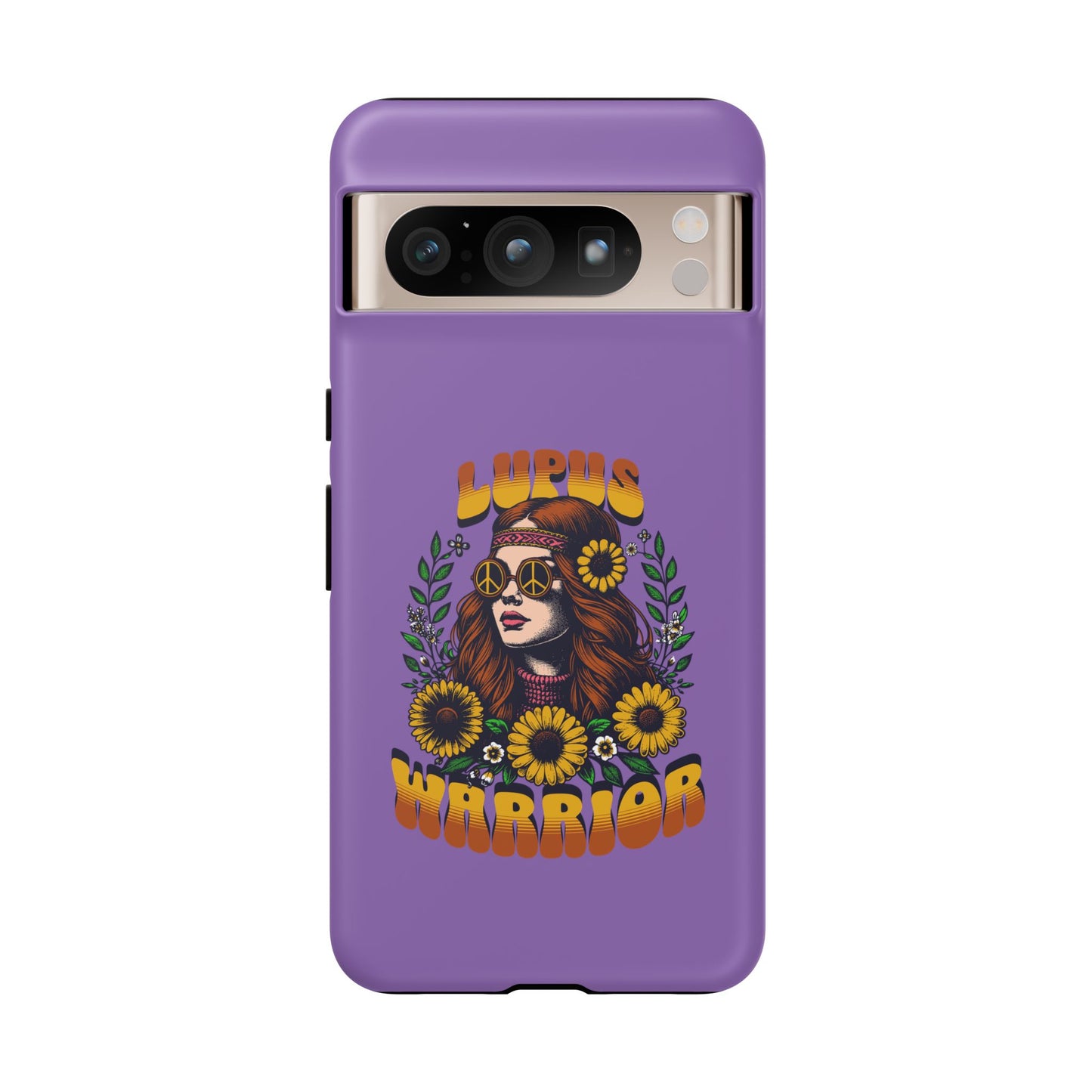 Lupus Warrior Phone Case - Stylish Purple Floral Design for Advocates