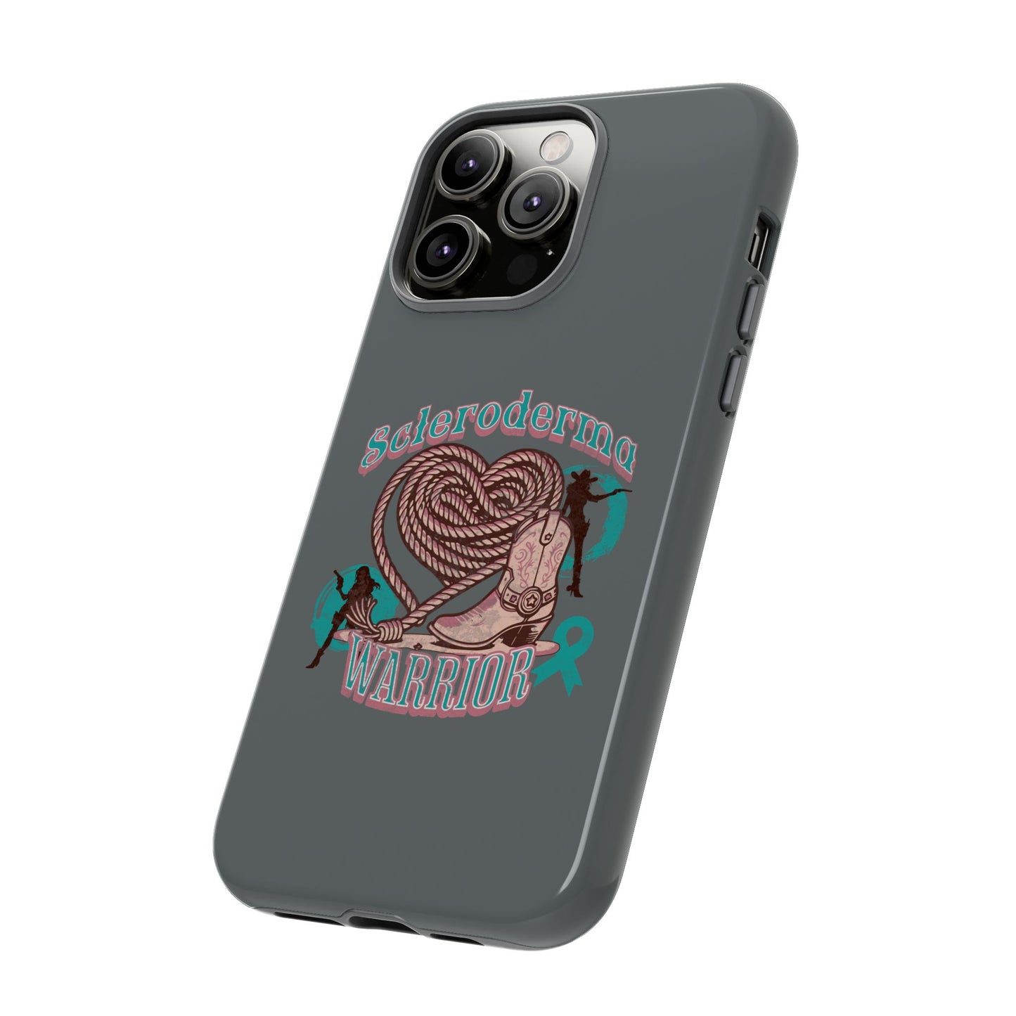 Scleroderma warrior phone case, iPhone case, valentine rodeo themed