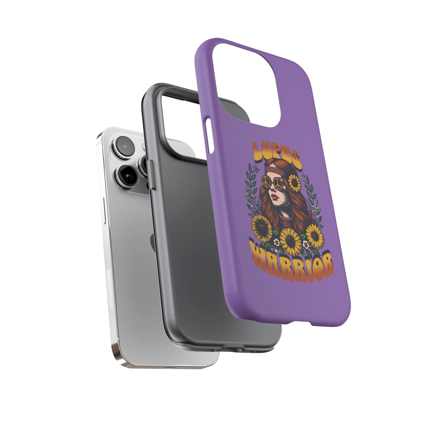 Lupus Warrior Phone Case - Stylish Purple Floral Design for Advocates