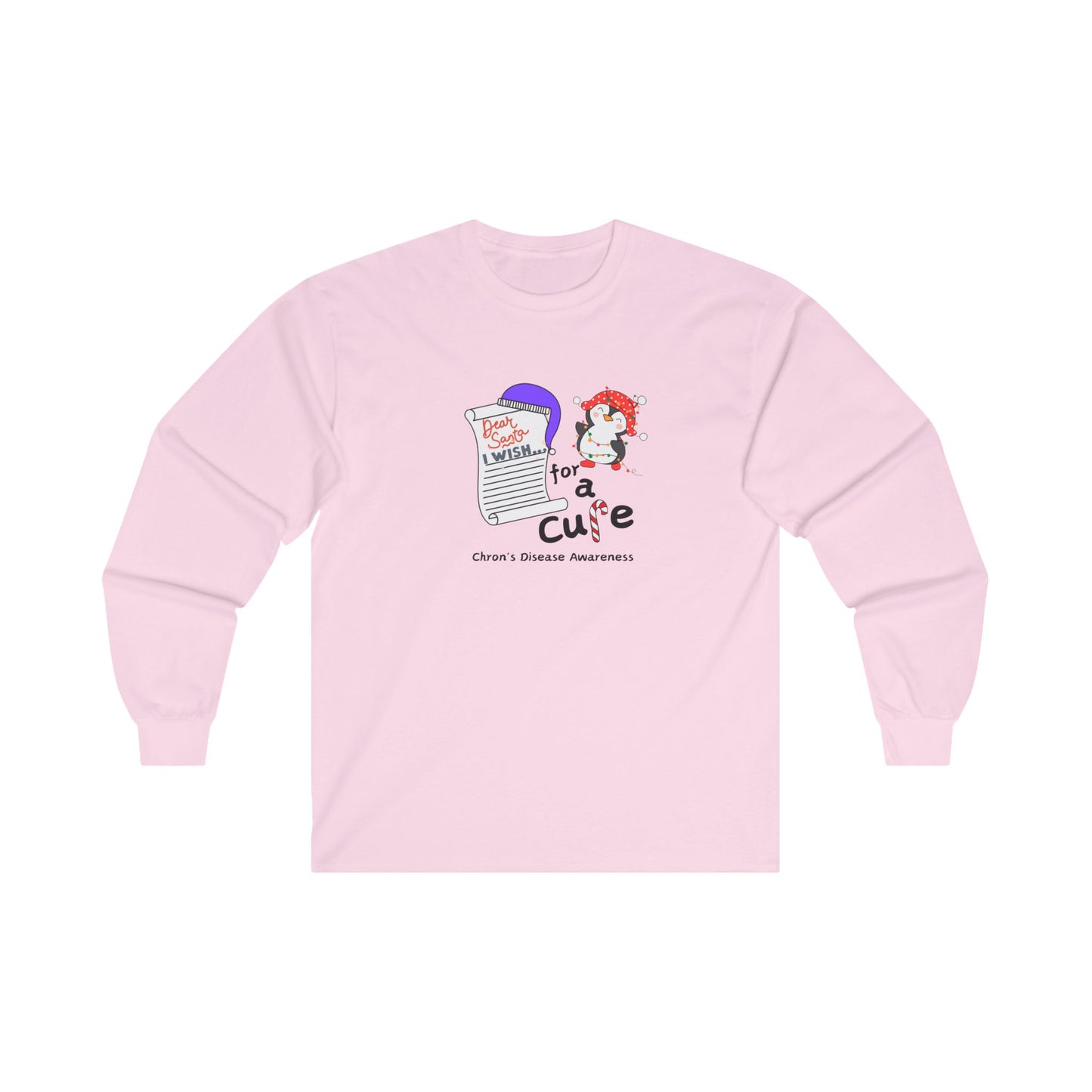 Unisex Ultra Cotton Long Sleeve Tee, Chron's Disease Awareness, Holiday Gift Ideas