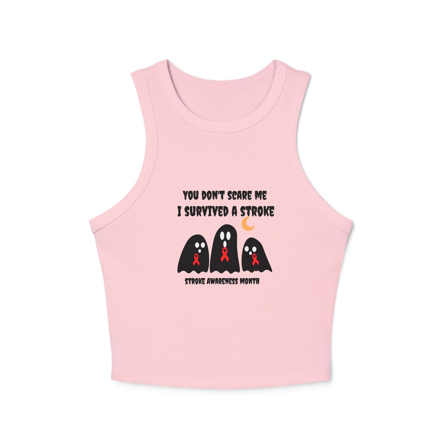 Stroke Awareness Halloween Women's Micro Rib Racer Tank Top