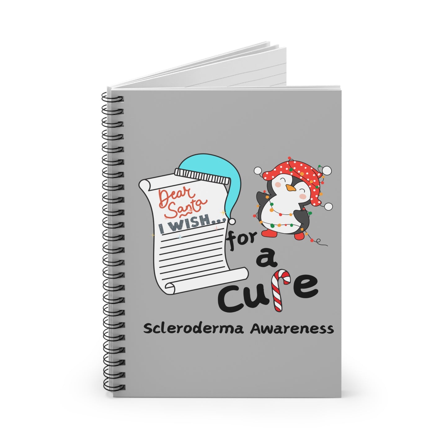 Spiral Notebook - Ruled Line Scleroderma Awareness Journal, Holiday Gift Idea