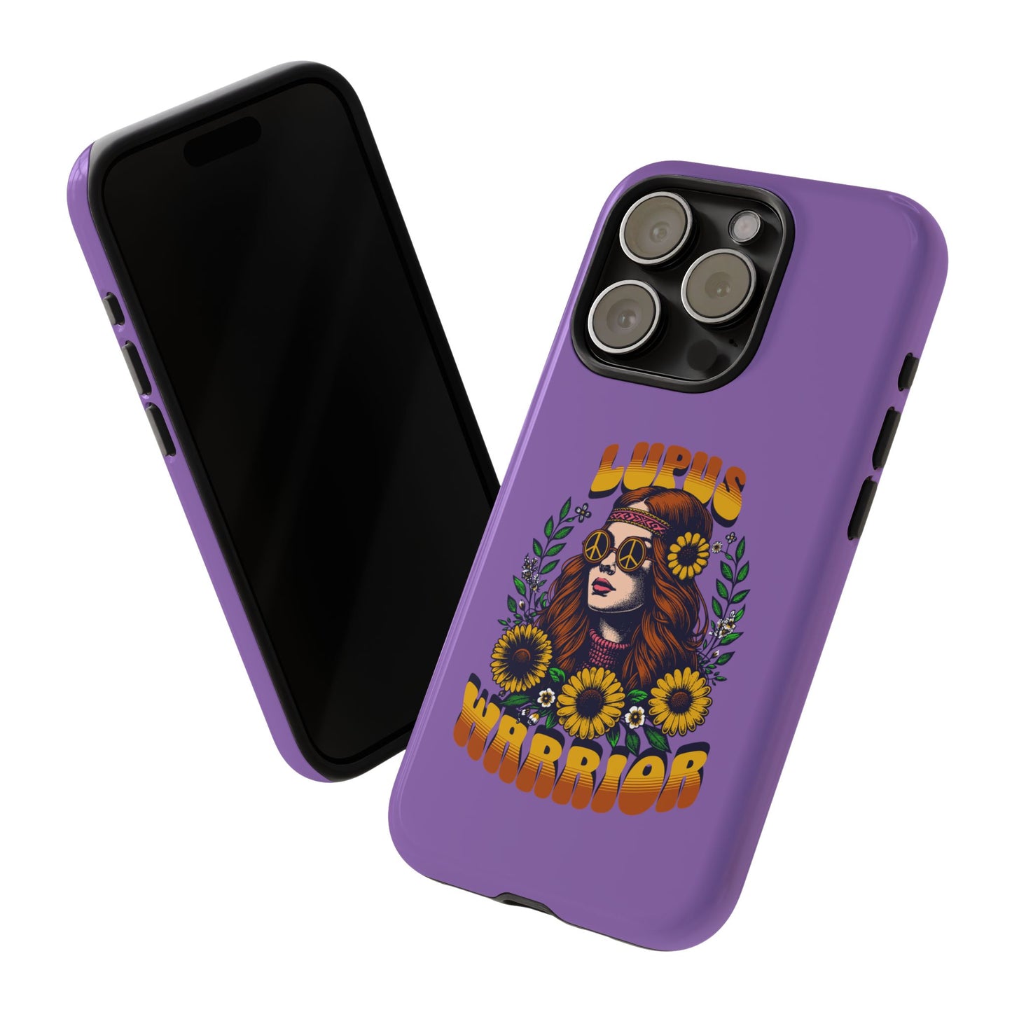 Lupus Warrior Phone Case - Stylish Purple Floral Design for Advocates