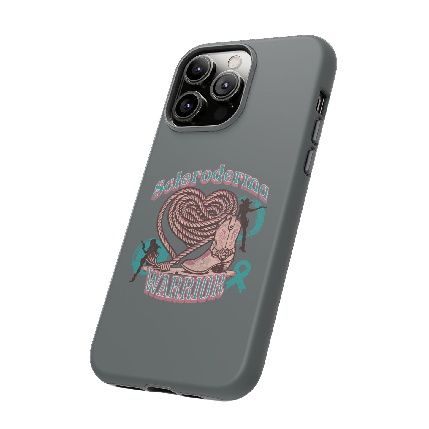 Scleroderma warrior phone case, iPhone case, valentine rodeo themed