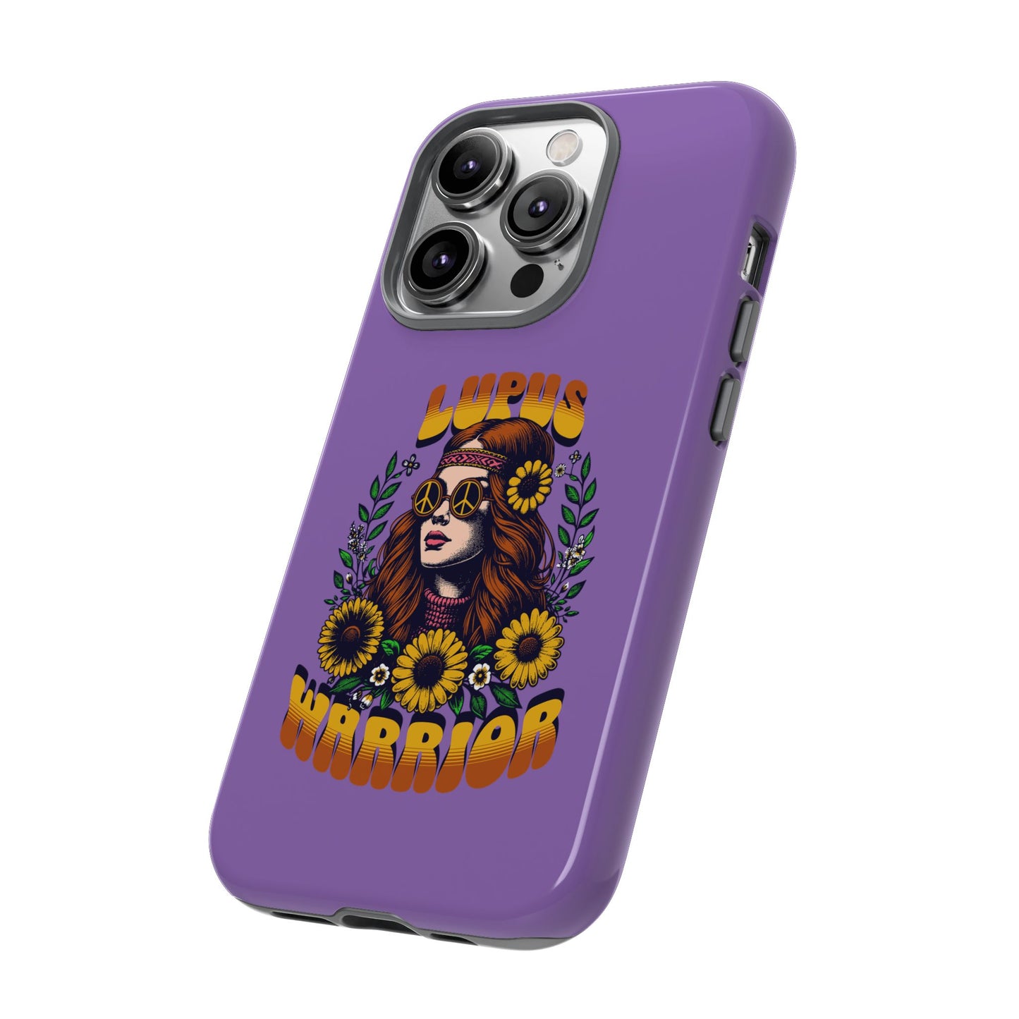 Lupus Warrior Phone Case - Stylish Purple Floral Design for Advocates