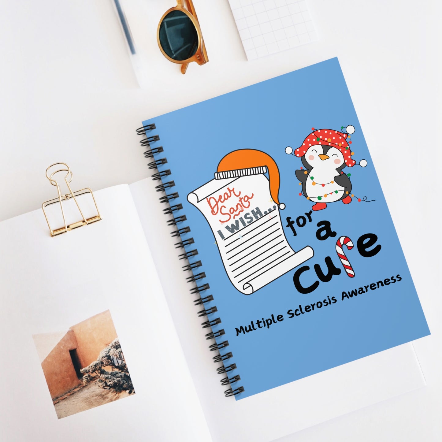 Spiral Notebook - Ruled Line, Multiple Sclerosis Awareness Gift Idea, Holiday Gift Ideas