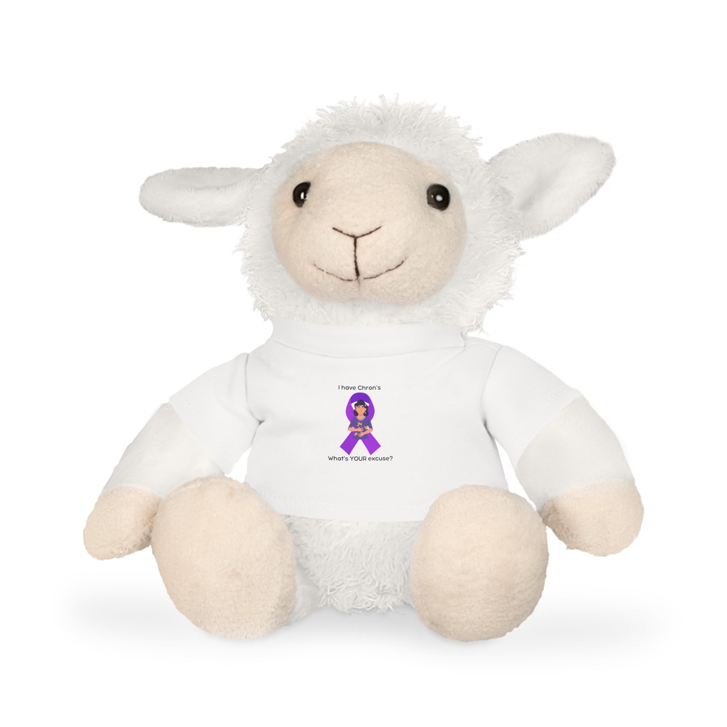 Chron's Disease Awareness Plush Toy with T-Shirt